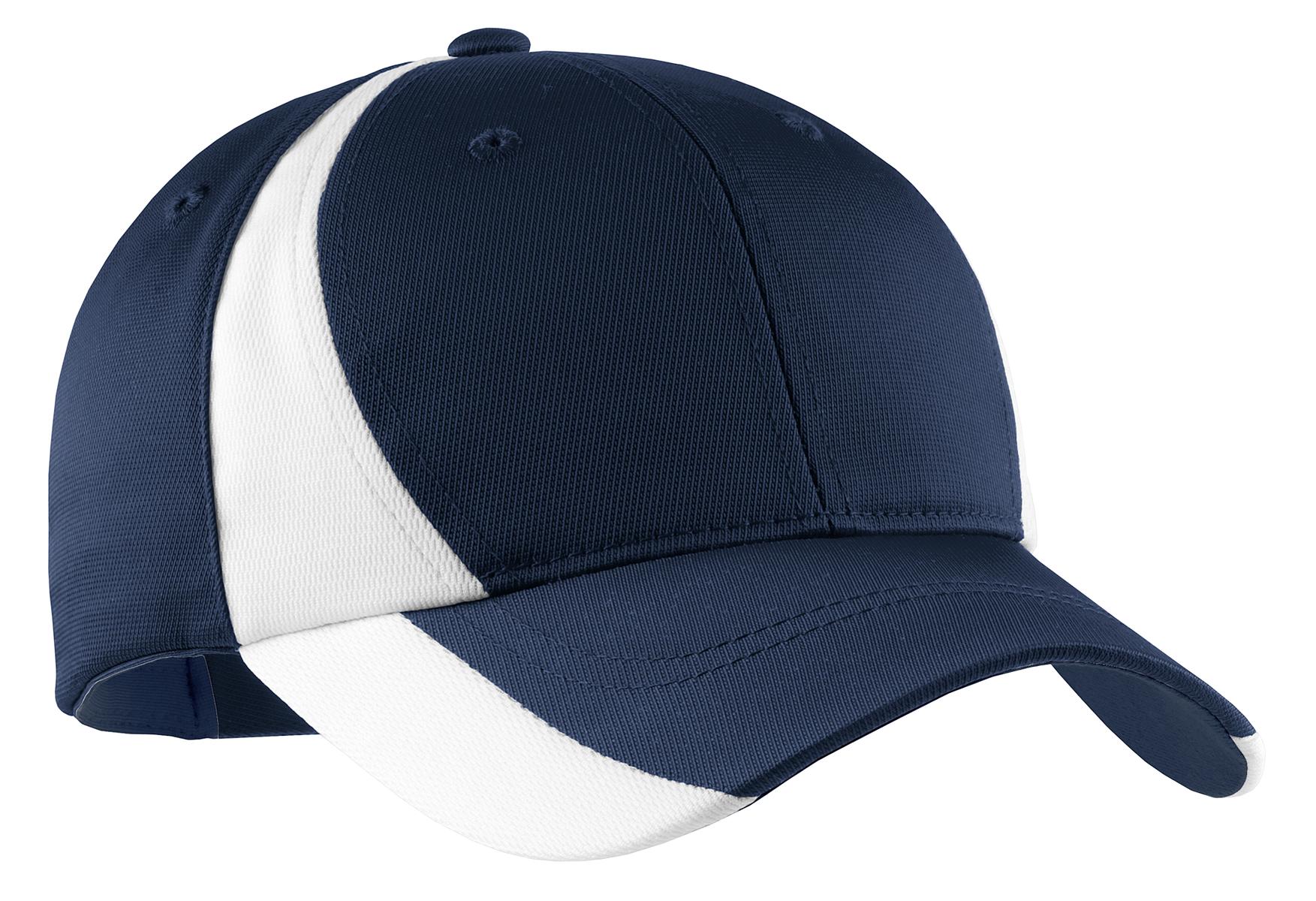 Custom Embroidery or DTF Print - Sport-Tek ®  Dry Zone ®  Nylon Colorblock Cap. STC11