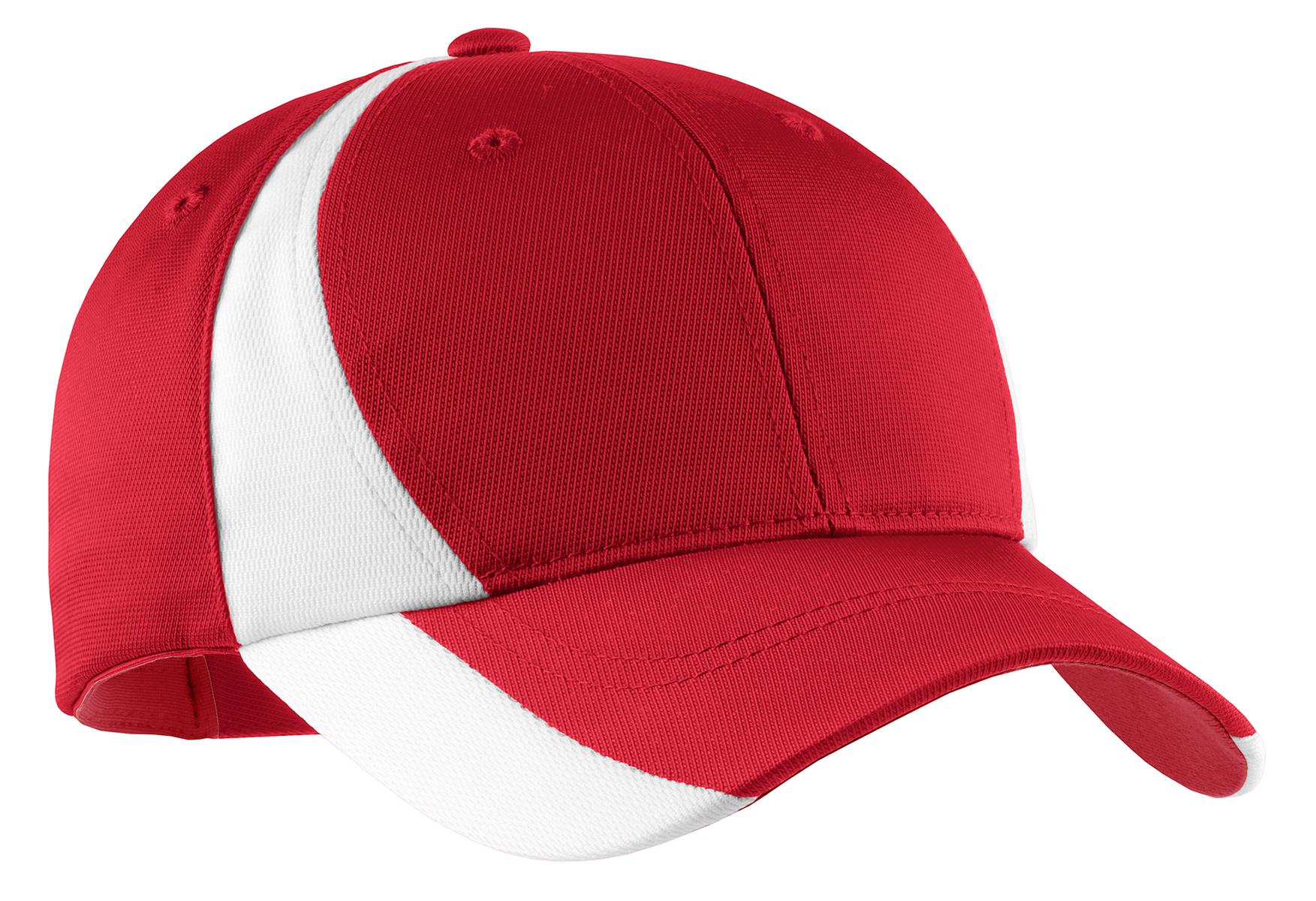 Custom Embroidery or DTF Print - Sport-Tek ®  Dry Zone ®  Nylon Colorblock Cap. STC11