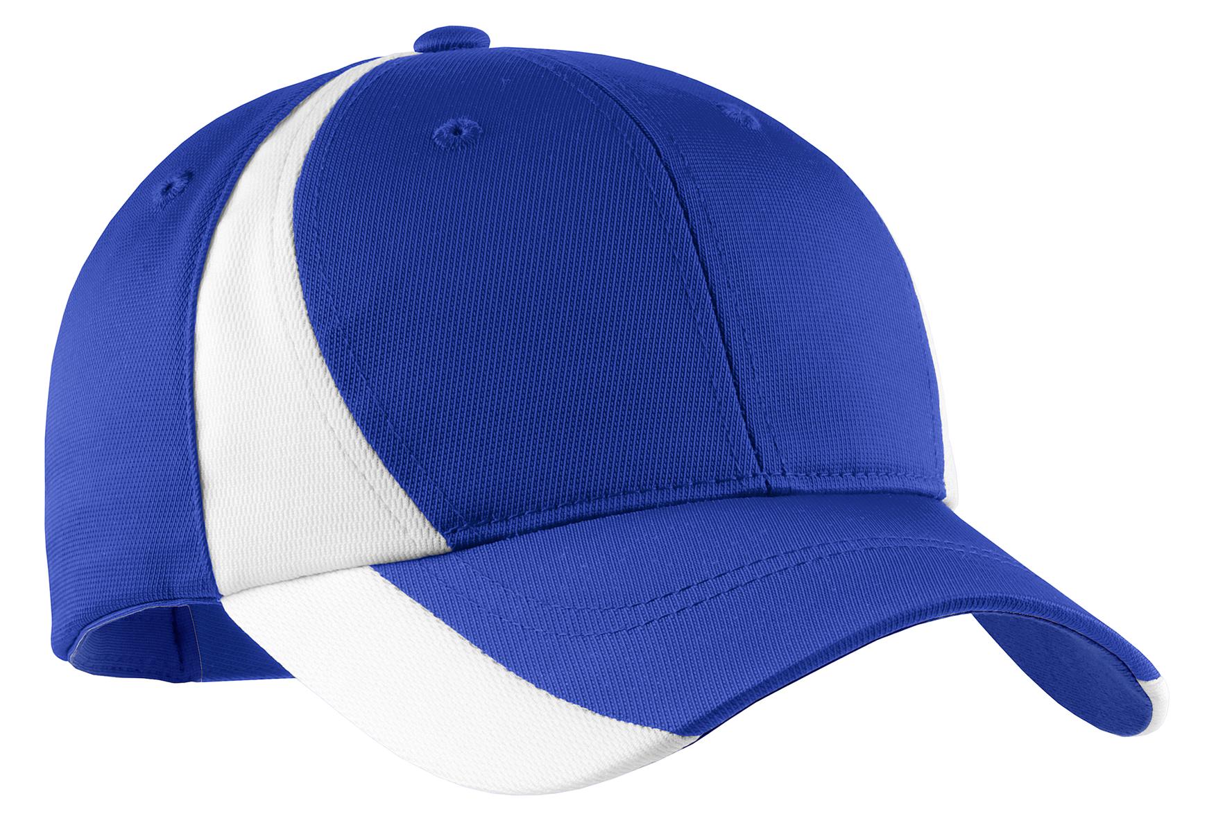 Custom Embroidery or DTF Print - Sport-Tek ®  Dry Zone ®  Nylon Colorblock Cap. STC11