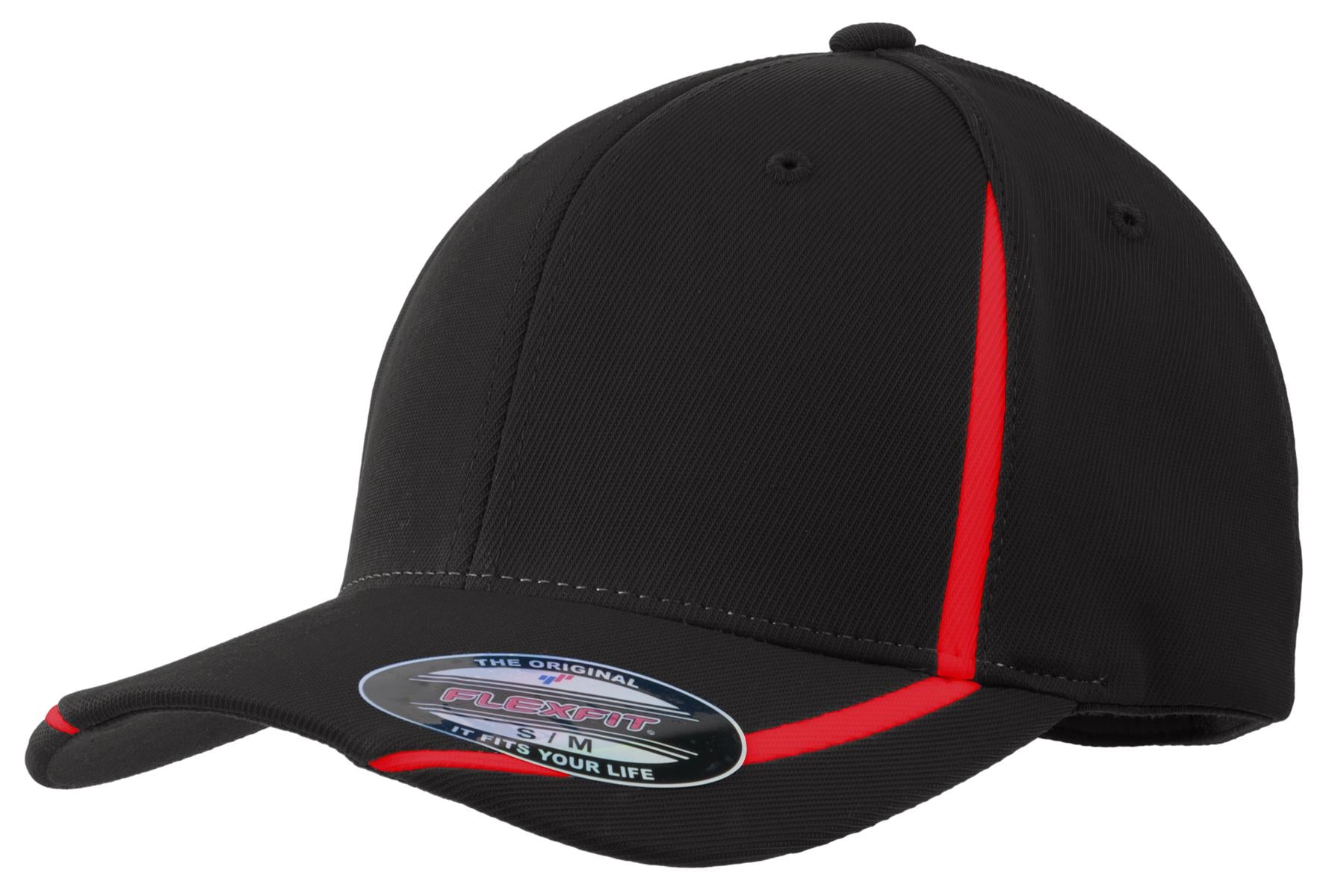 Custom Embroidered - Sport-Tek® Flexfit® Performance Colorblock Cap. STC16