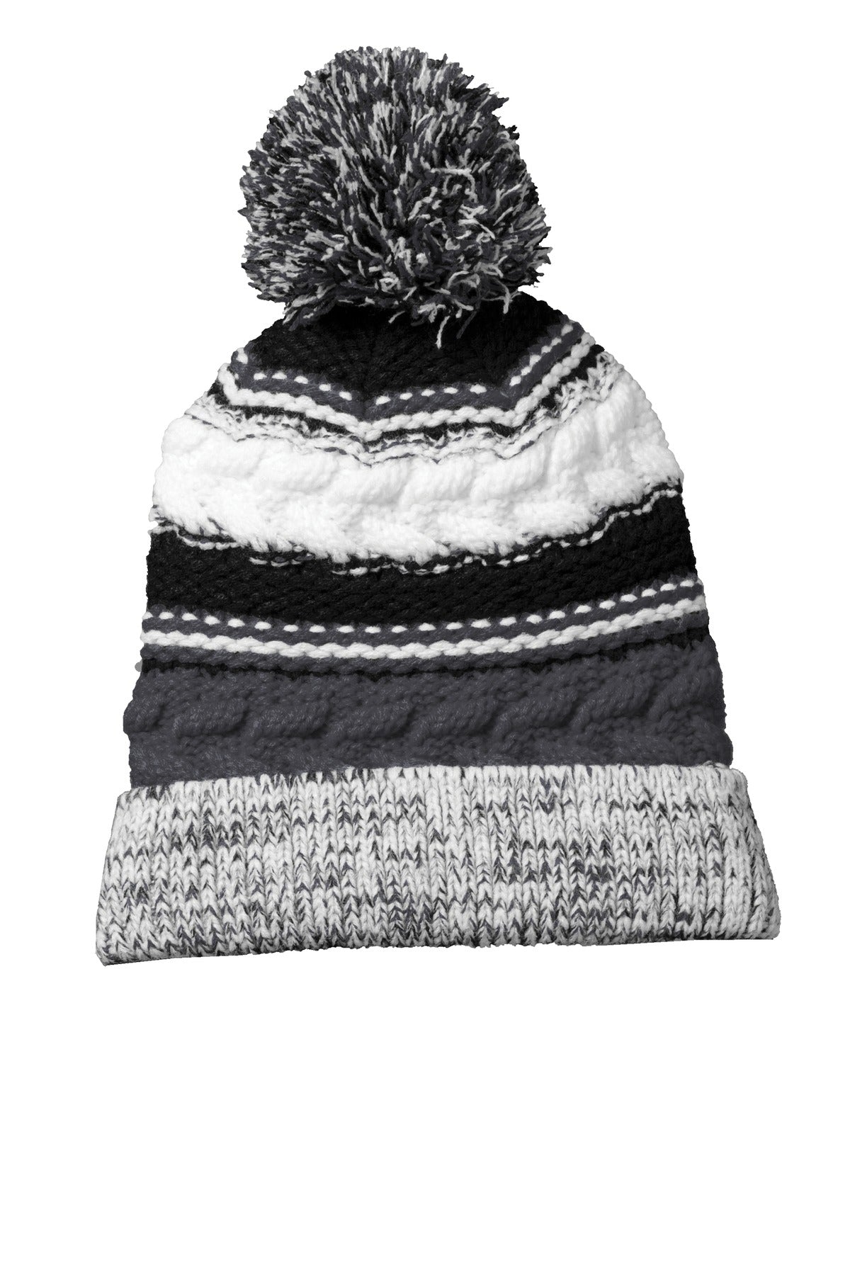 Custom Embroidery or DTF Print - Sport-Tek ®  Pom Pom Team Beanie. STC21
