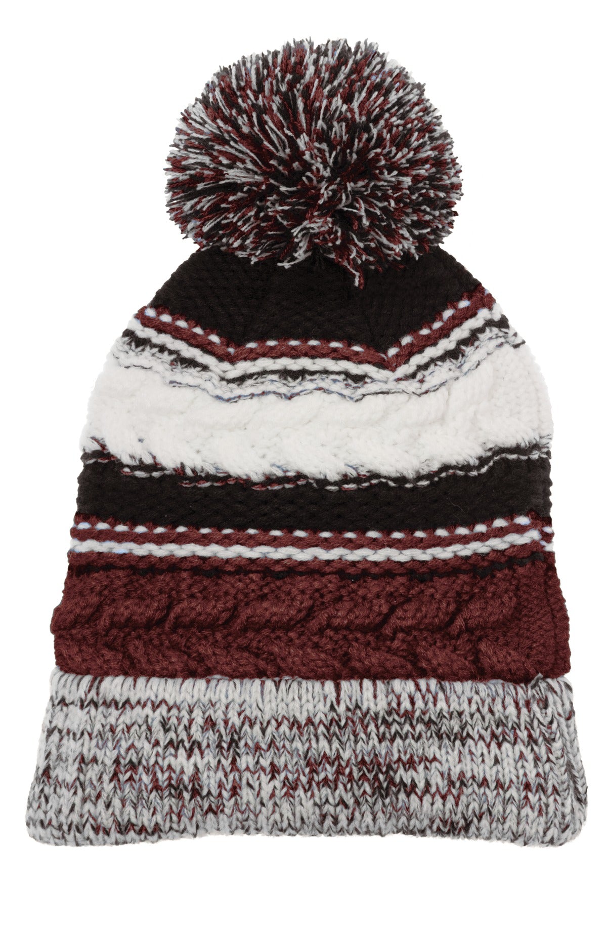 Custom Embroidery or DTF Print - Sport-Tek ®  Pom Pom Team Beanie. STC21