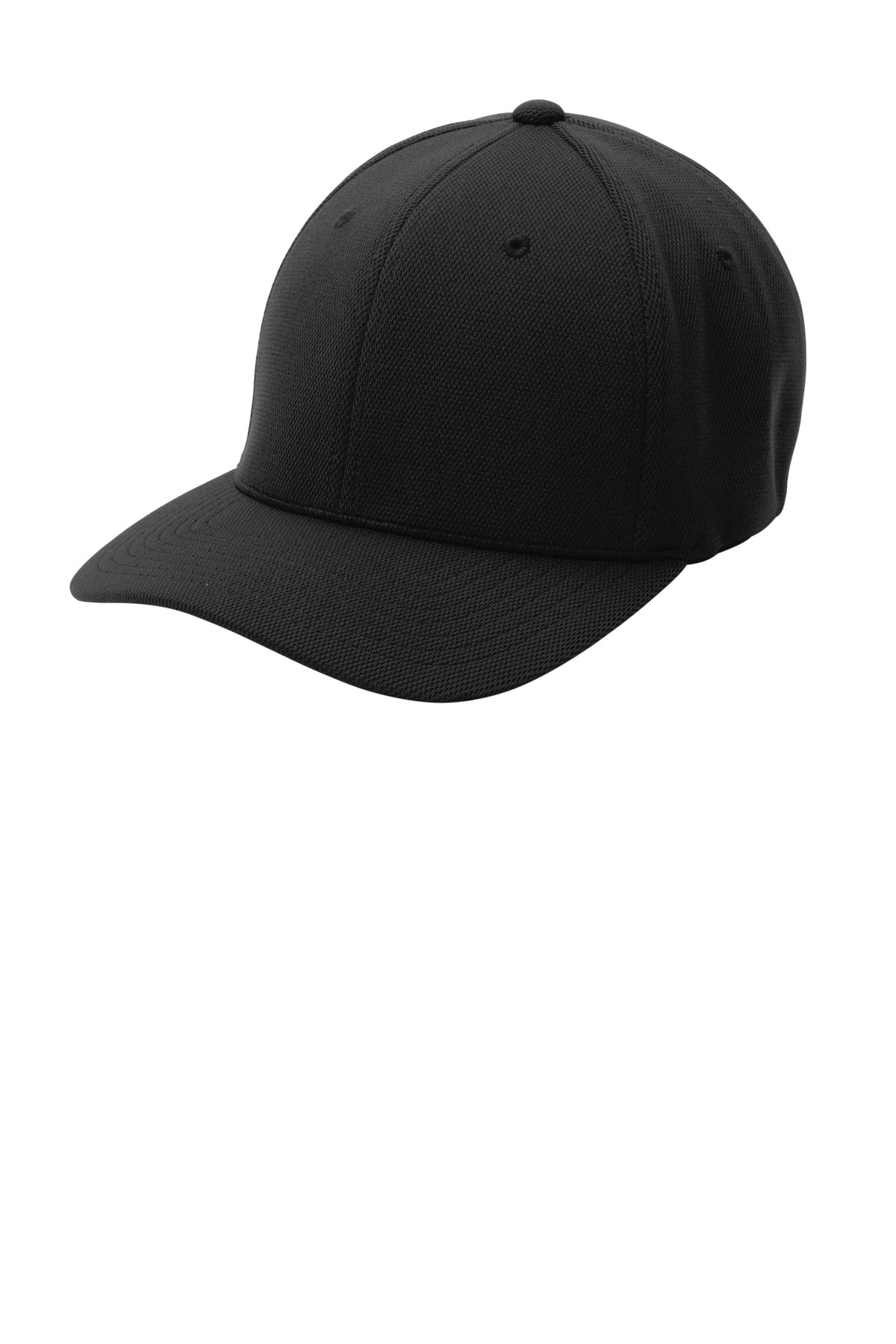 Custom Embroidery or DTF Print - Sport-Tek ®  Flexfit ®  Cool & Dry Poly Block Mesh Cap. STC22