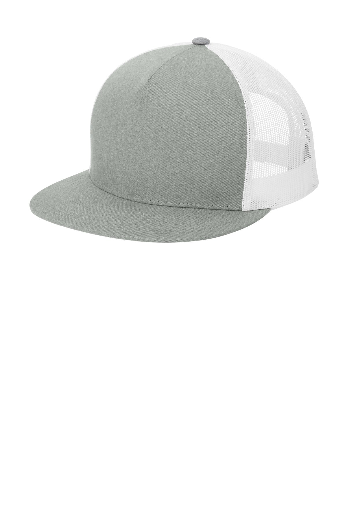 Custom Embroidery or DTF Print - Sport-Tek ®  YP Classics  ®  5-Panel Classic Trucker Mesh Back Cap. STC38