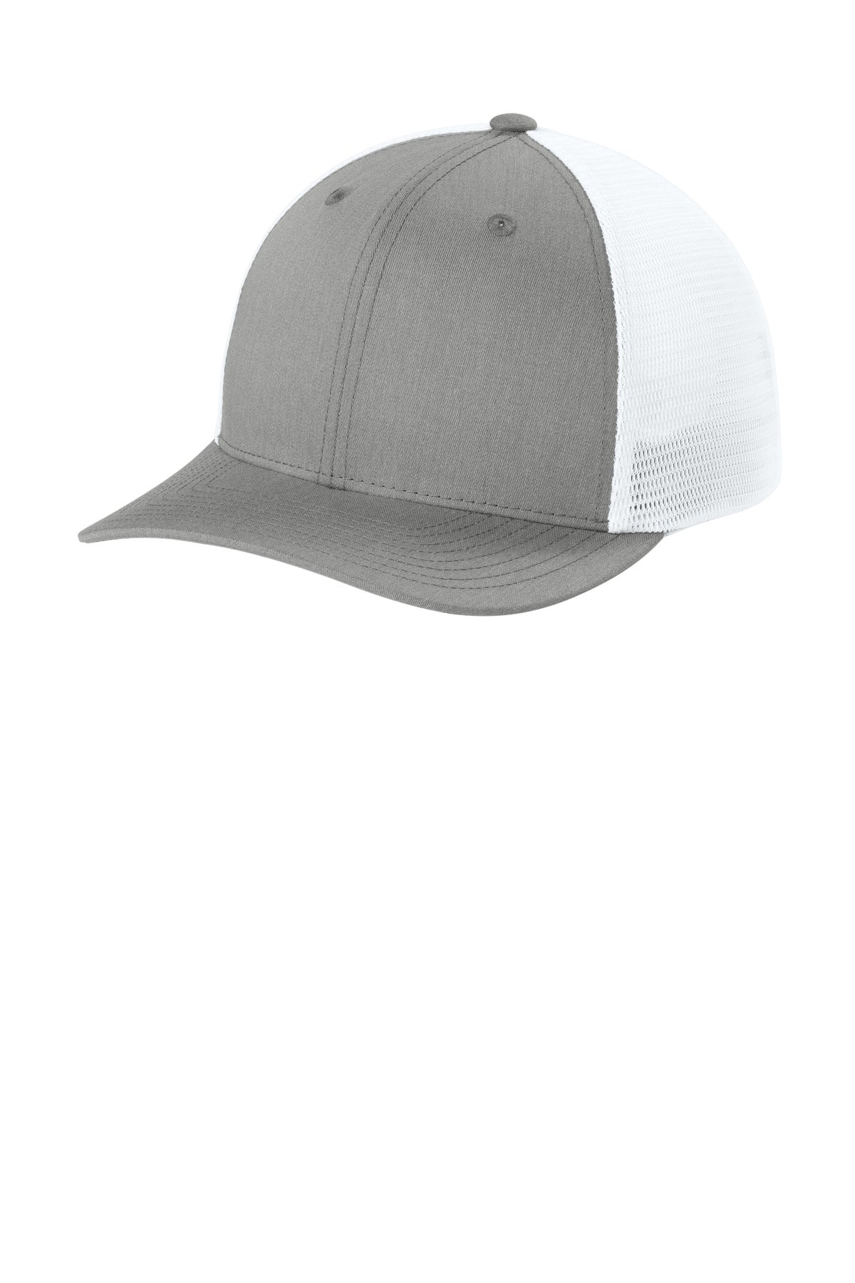 Custom Embroidery or DTF Print - Sport-Tek ®  Stretch-Tek Snapback Trucker Cap STC74