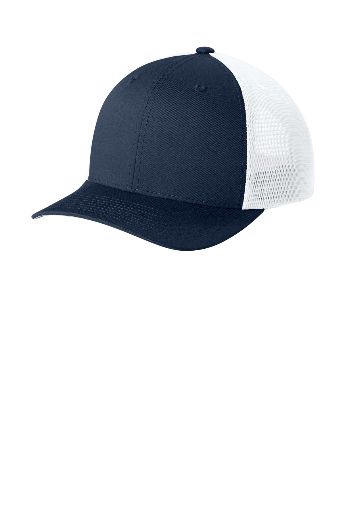 Custom Embroidery or DTF Print - Sport-Tek ®  Stretch-Tek Snapback Trucker Cap STC74