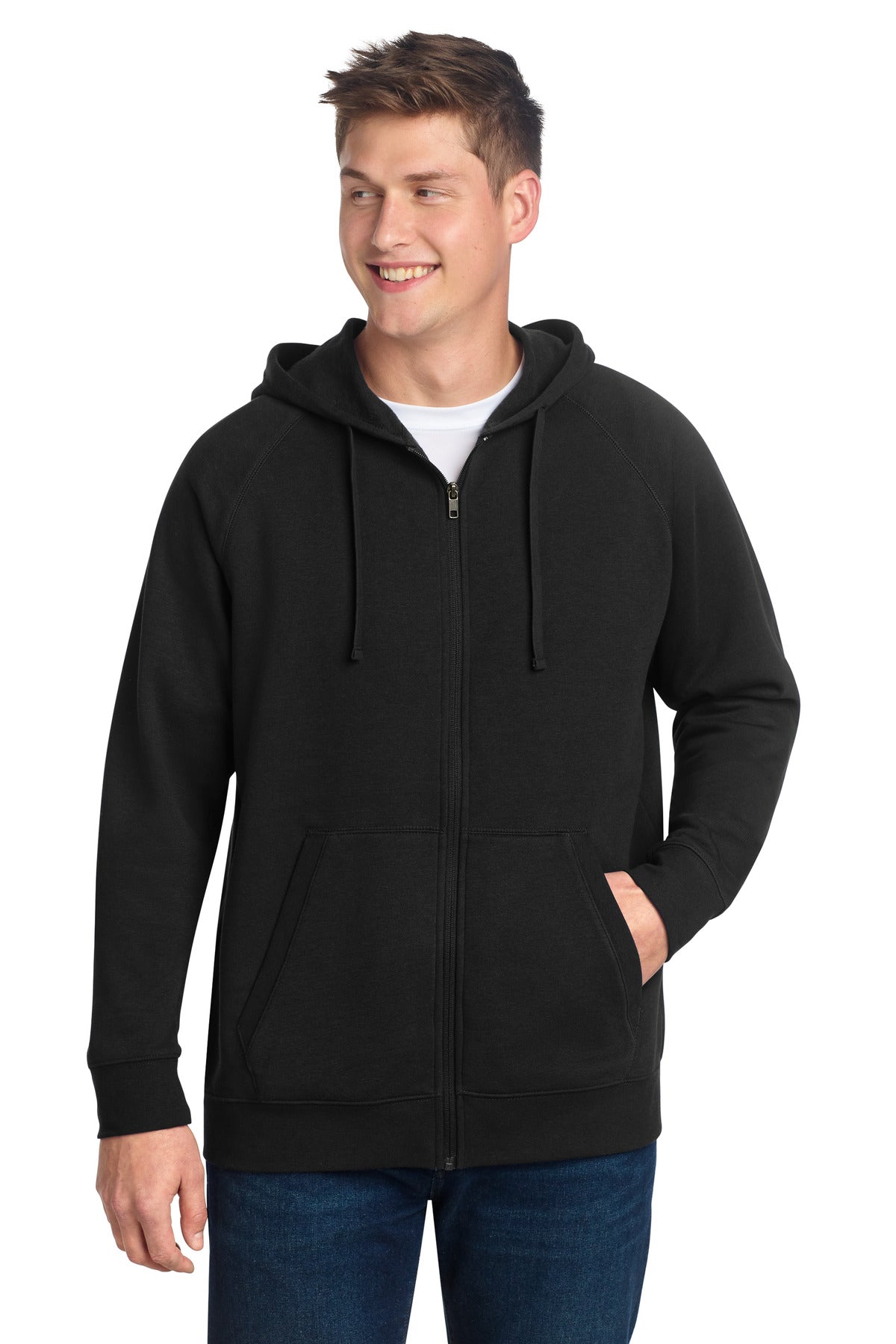 Custom Embroidered or DTF Print on Sport-Tek ®  Drive Fleece Hooded Full-Zip STF201