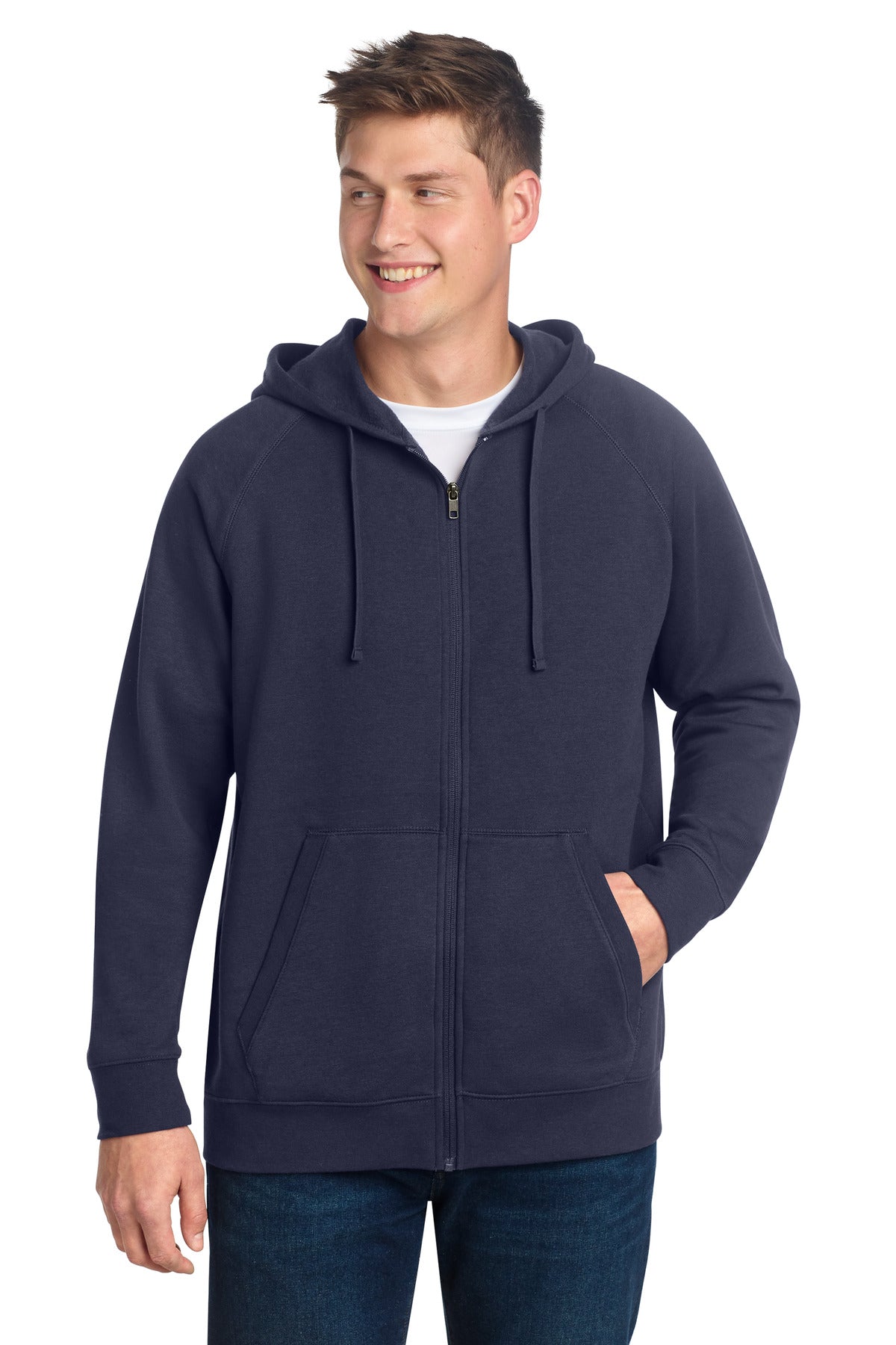 Custom Embroidered or DTF Print on Sport-Tek ®  Drive Fleece Hooded Full-Zip STF201
