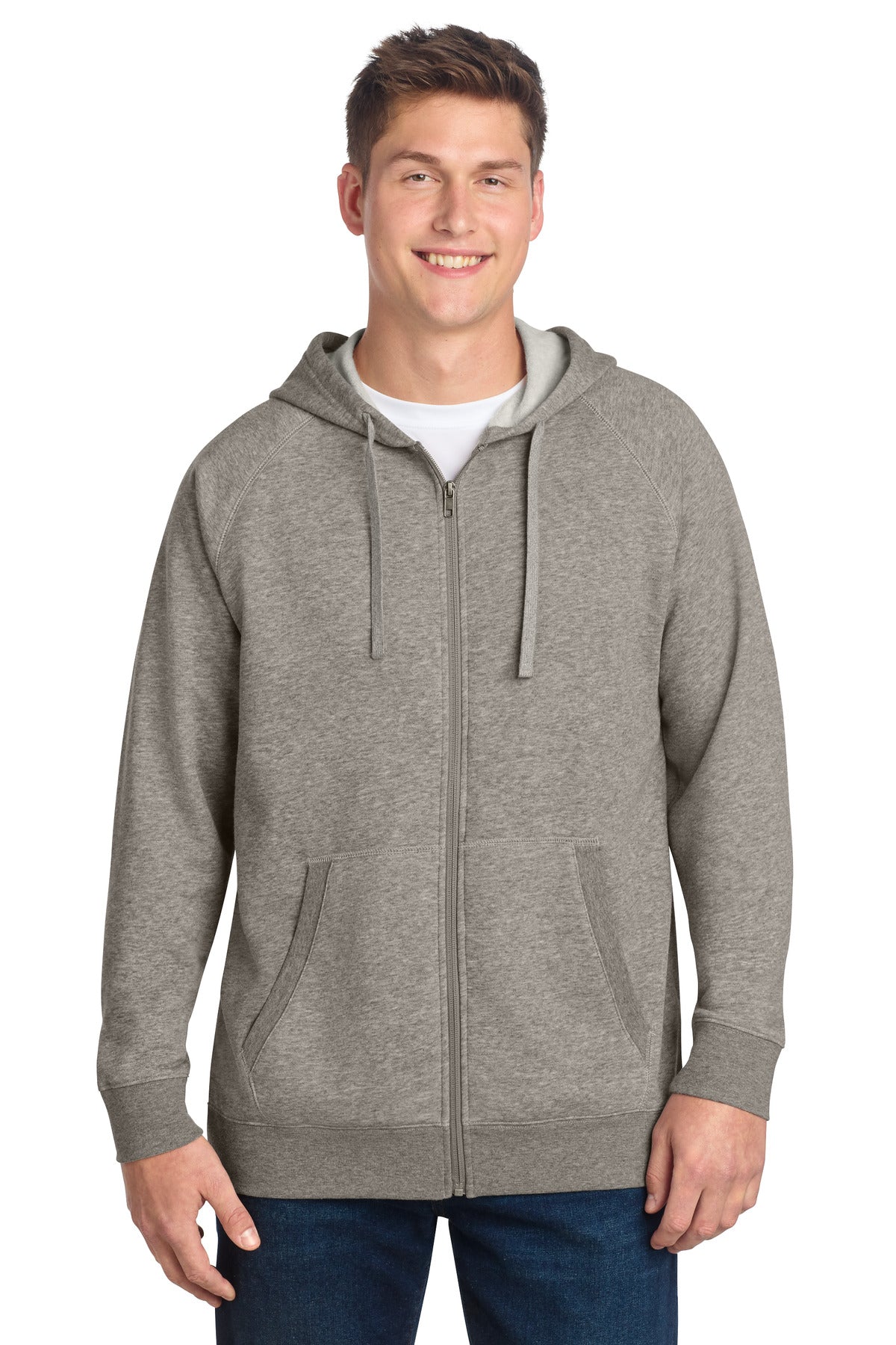 Custom Embroidered or DTF Print on Sport-Tek ®  Drive Fleece Hooded Full-Zip STF201
