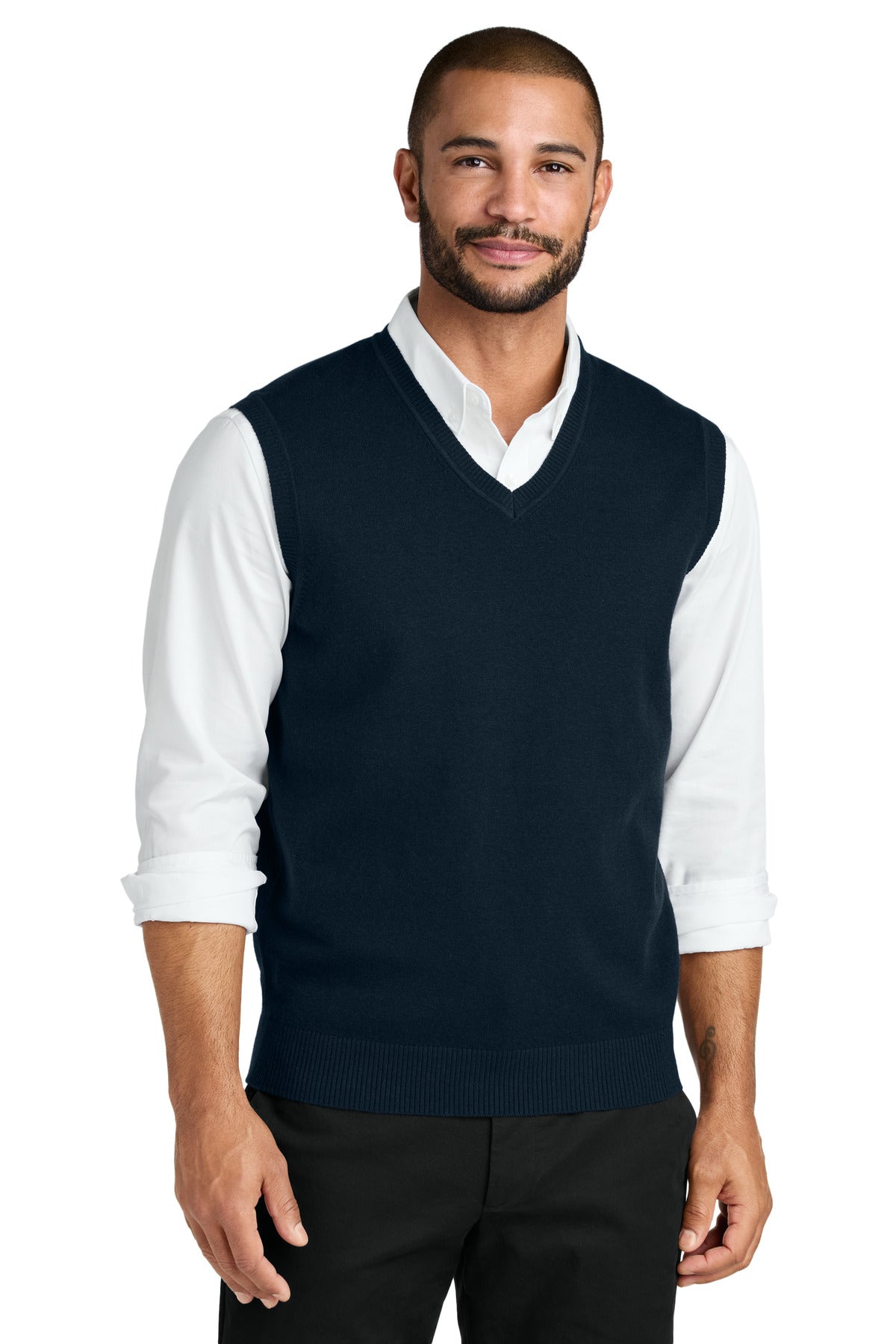 Custom Embroidery or DTF Print - Port Authority ®  Easy Care Sweater Vest SW2860