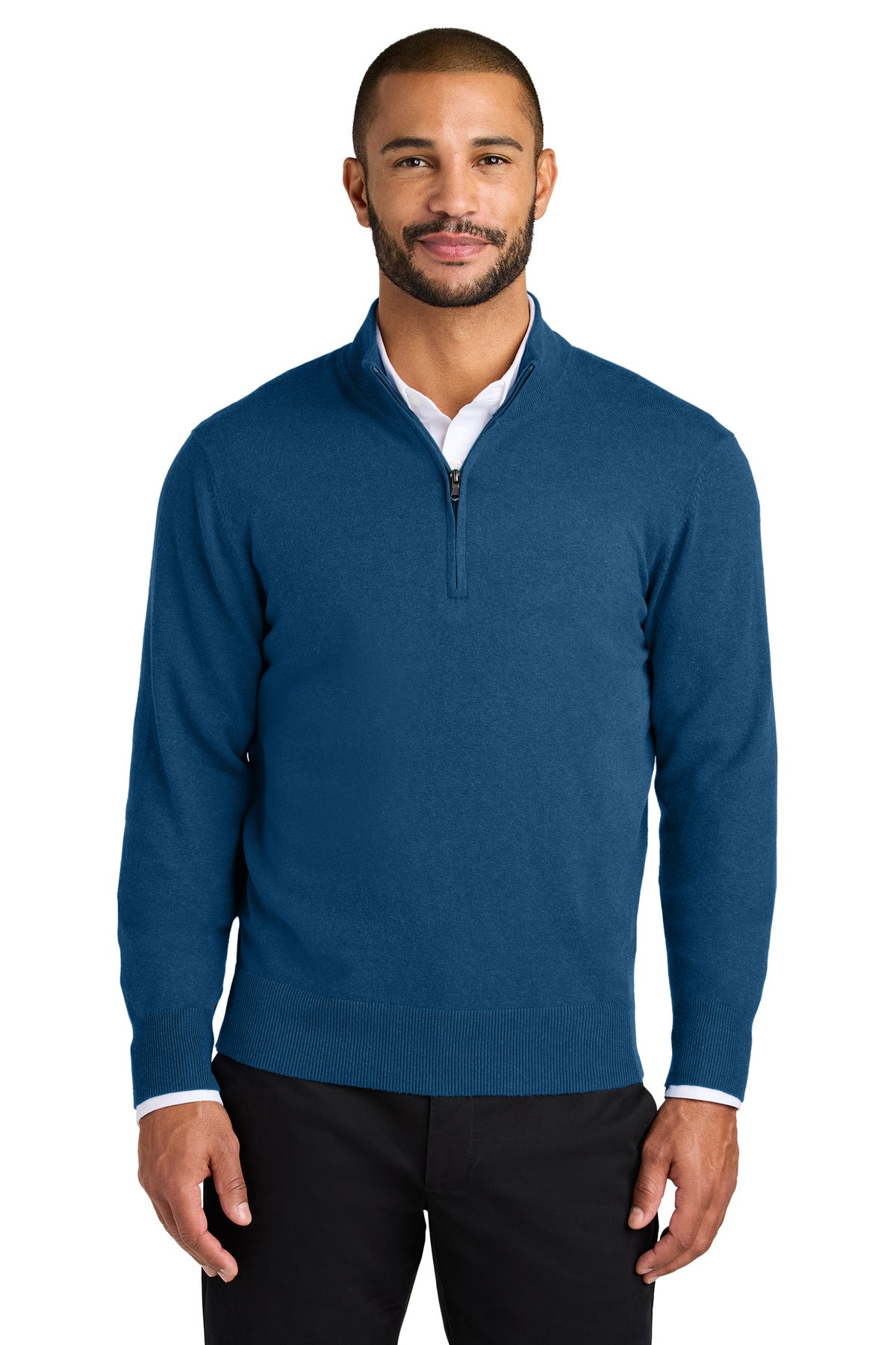Custom Embroidery or DTF Print - Port Authority ®  Easy Care 1/4-Zip Sweater SW2900