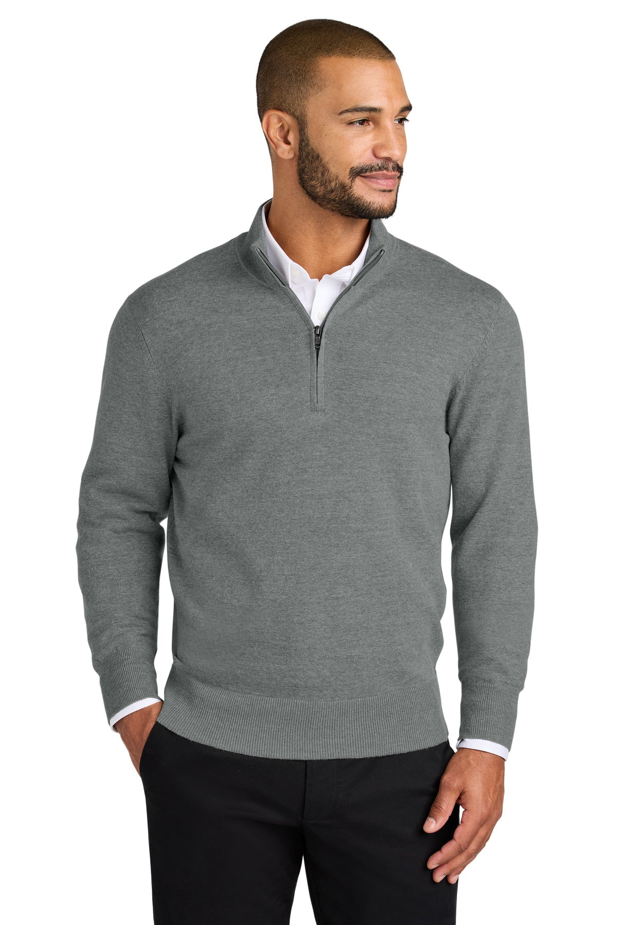 Custom Embroidery or DTF Print - Port Authority ®  Easy Care 1/4-Zip Sweater SW2900