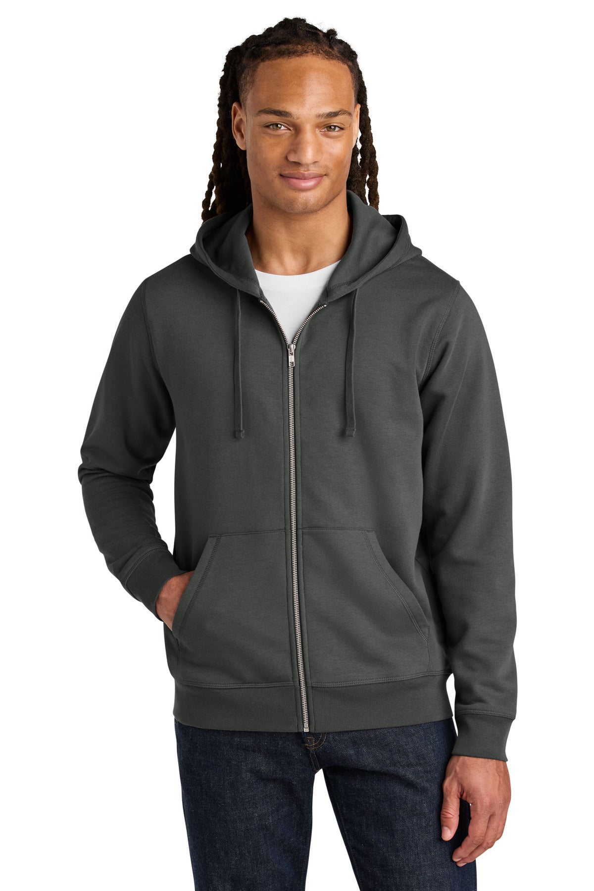 Custom Embroidery or DTF Print - Stanley/Stella ®  Unisex Mixer Full-Zip Hooded Sweatshirt SXU011