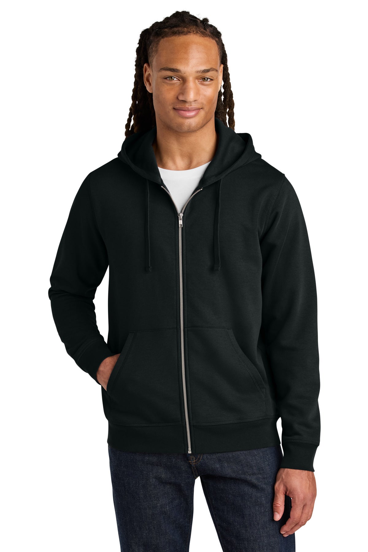 Custom Embroidery or DTF Print - Stanley/Stella ®  Unisex Mixer Full-Zip Hooded Sweatshirt SXU011
