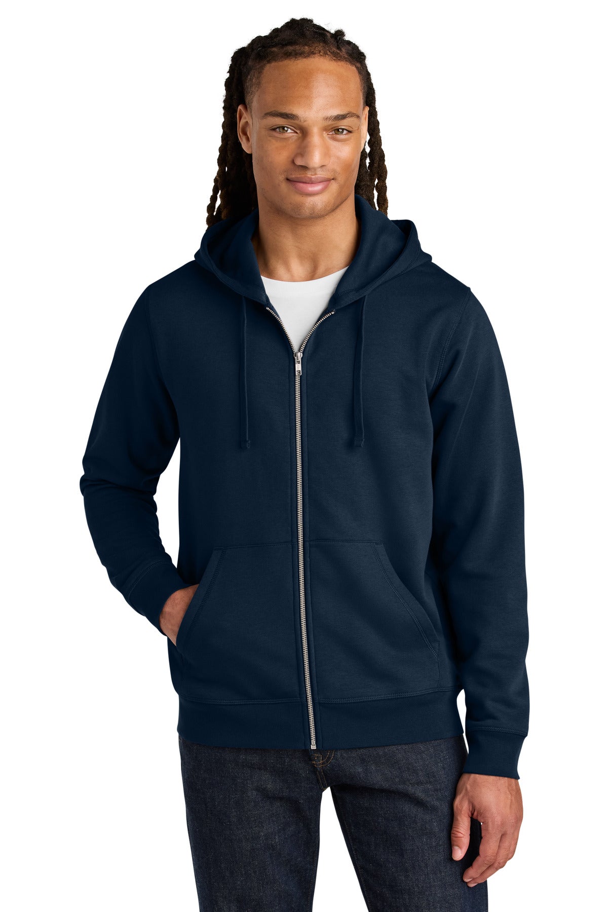 Custom Embroidery or DTF Print - Stanley/Stella ®  Unisex Mixer Full-Zip Hooded Sweatshirt SXU011