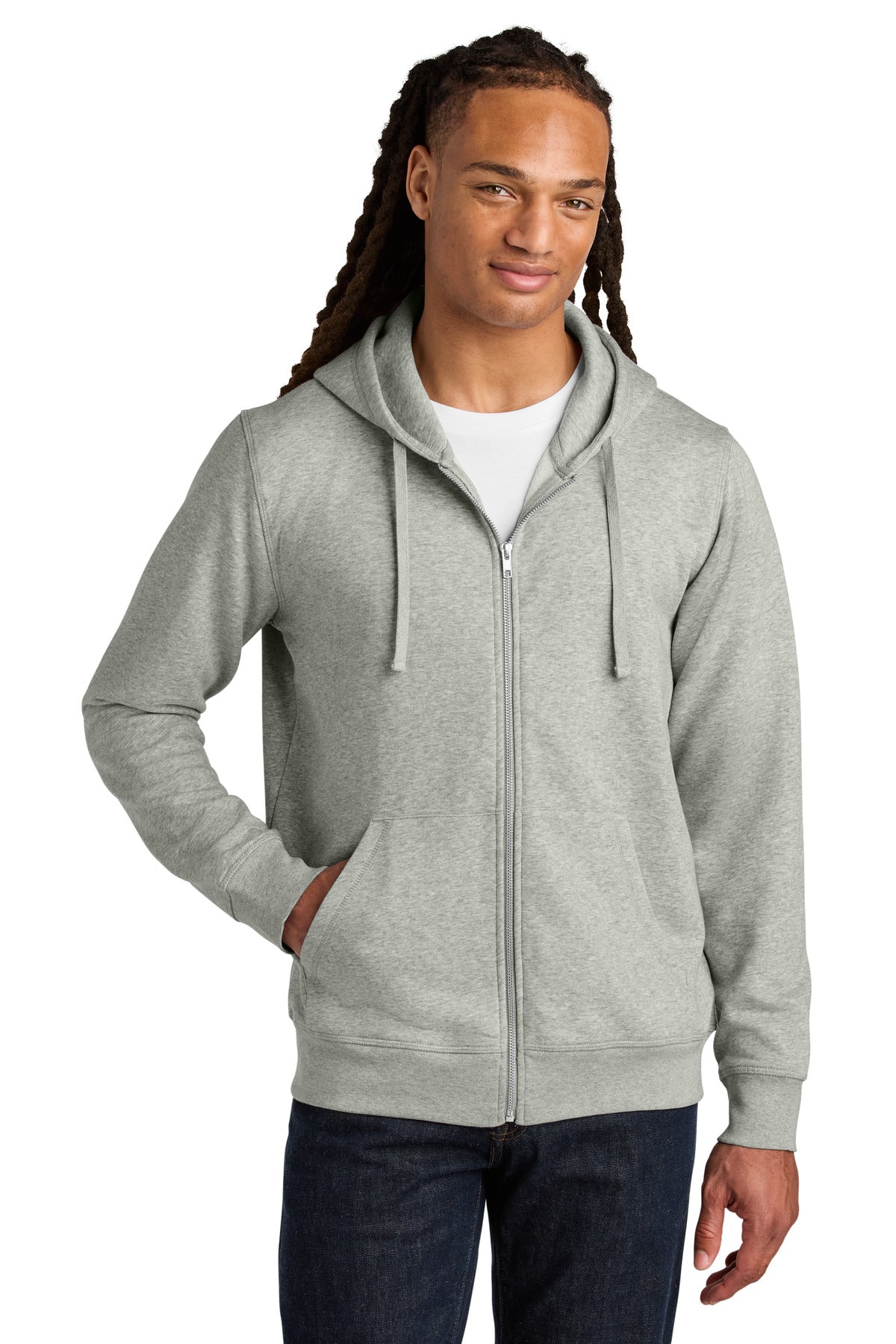 Custom Embroidery or DTF Print - Stanley/Stella ®  Unisex Mixer Full-Zip Hooded Sweatshirt SXU011