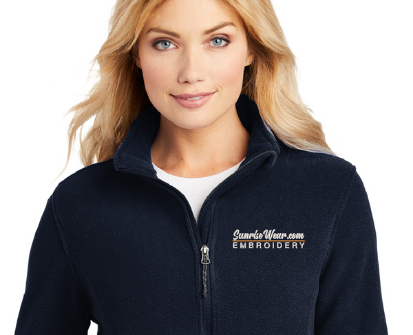 Embroidered fleece 2025 jackets no minimum
