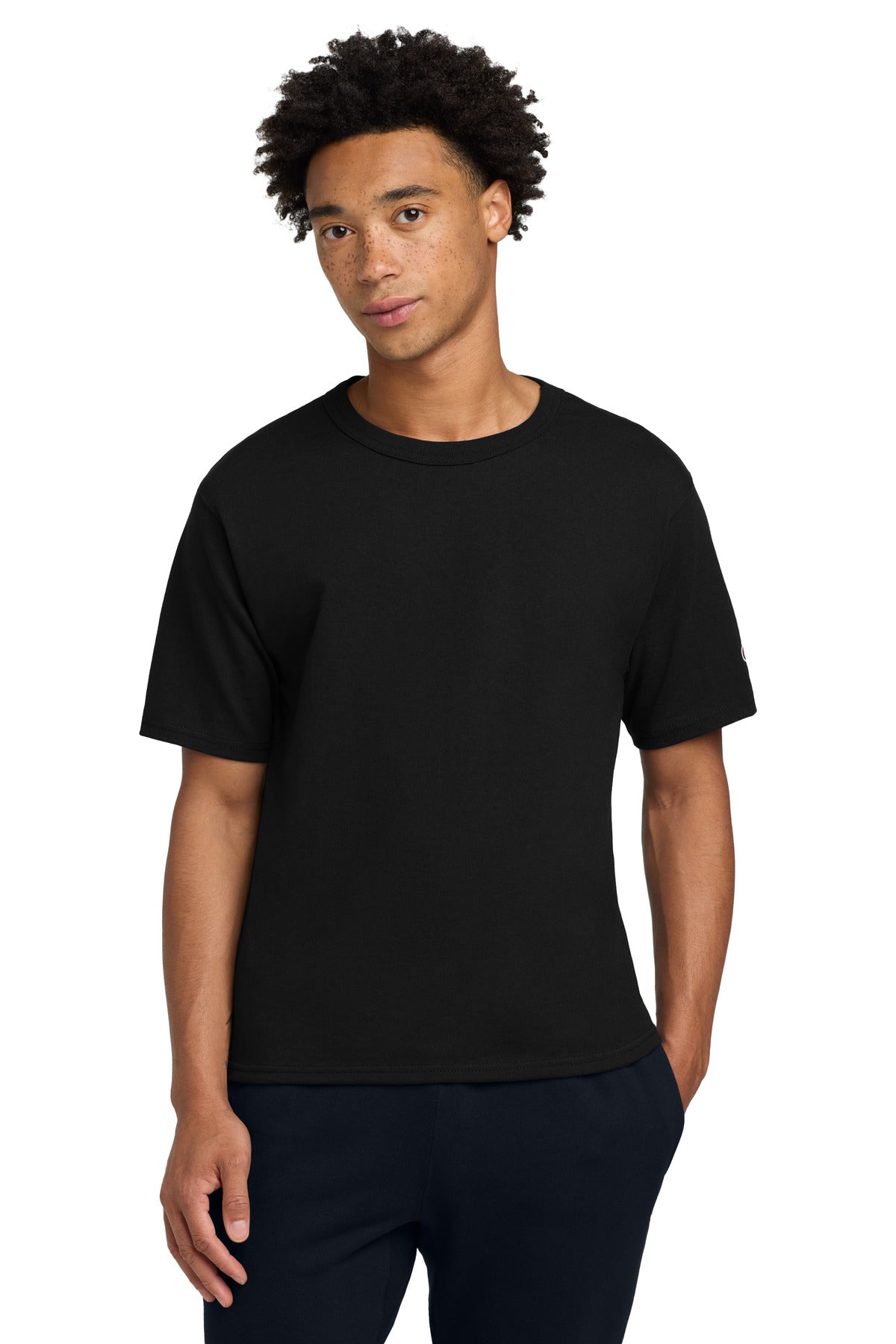 Custom Embroidery or DTF Print - Champion  ®   Heritage 7-Oz. Jersey Tee T105