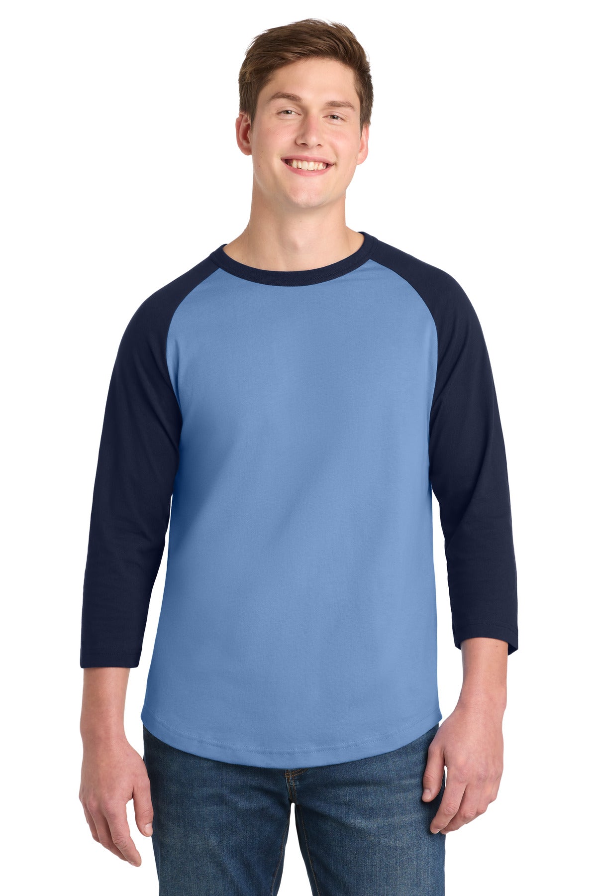 Custom Embroidery or DTF Print - Sport-Tek ®  Colorblock Raglan Jersey.  T200