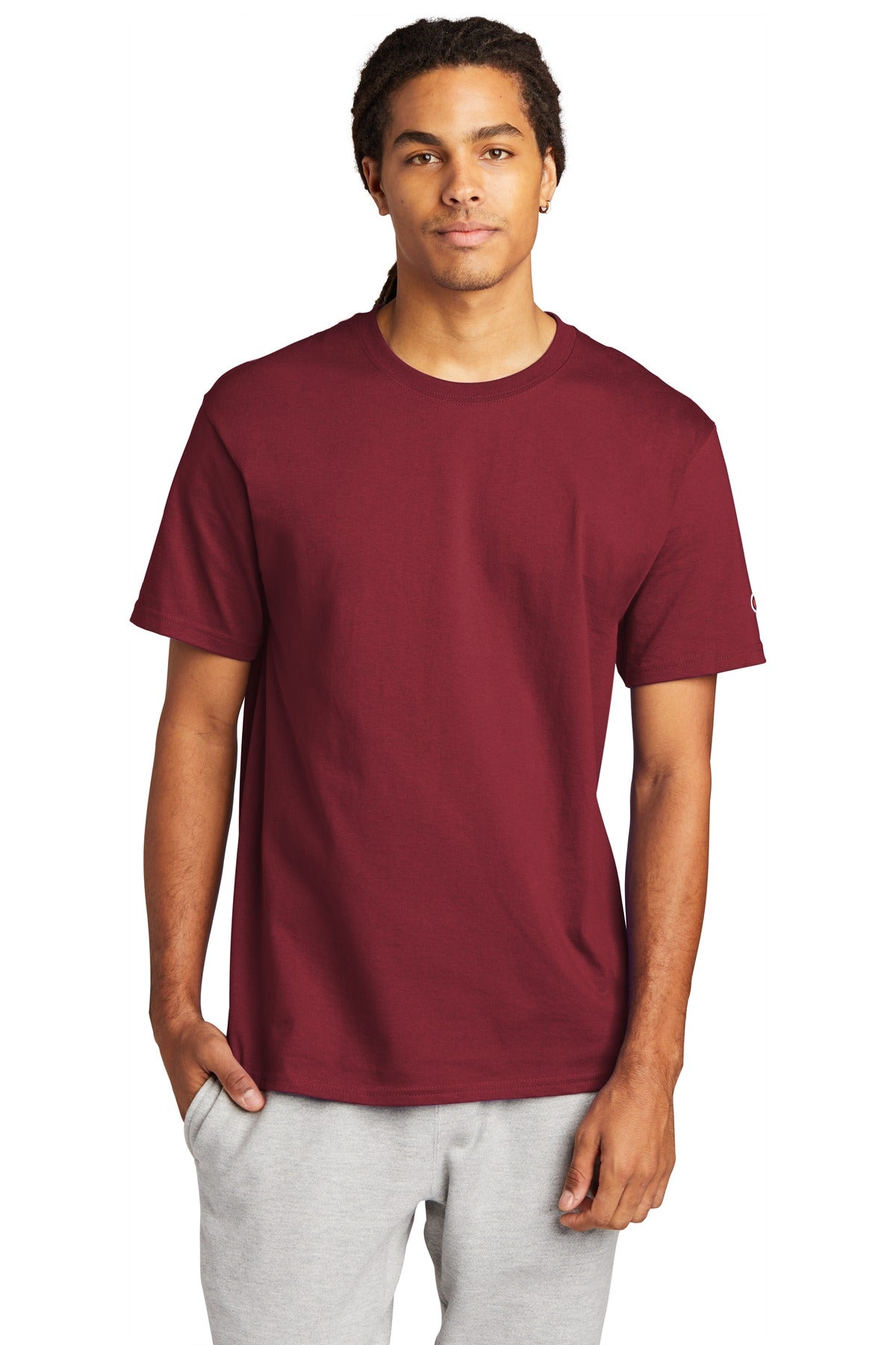 Custom Embroidery or DTF Print - Champion  ®   Heritage 6-Oz. Jersey Tee T425