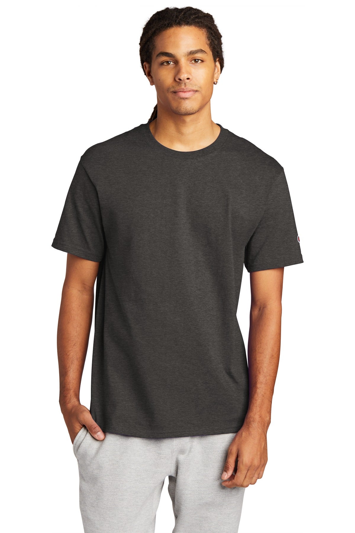 Custom Embroidery or DTF Print - Champion  ®   Heritage 6-Oz. Jersey Tee T425
