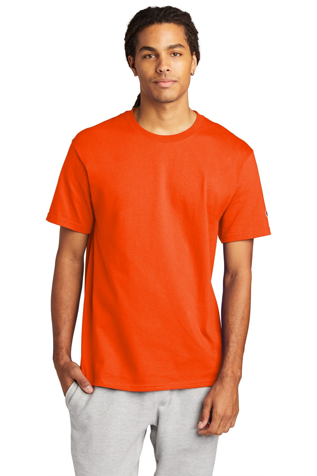 Custom Embroidery or DTF Print - Champion  ®   Heritage 6-Oz. Jersey Tee T425
