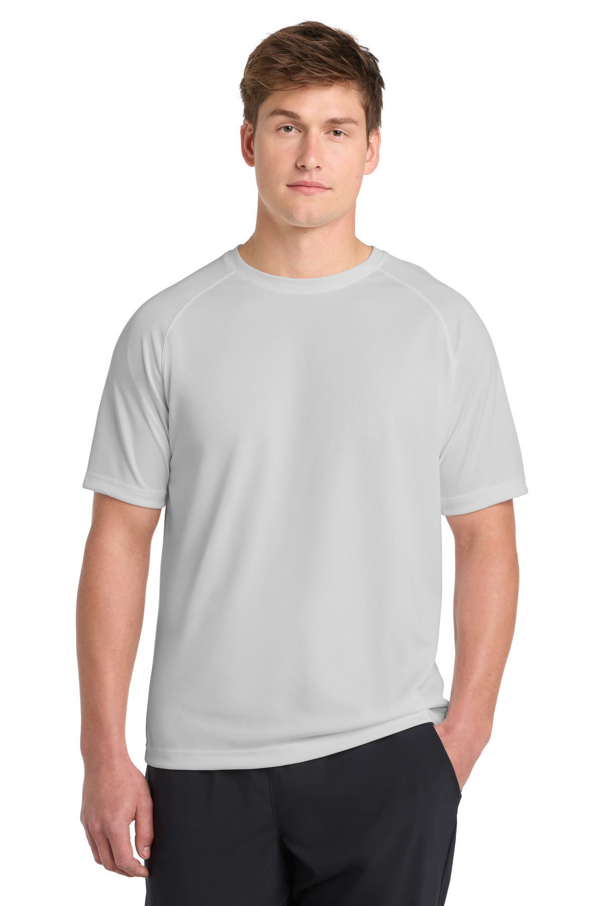 Custom Embroidery or DTF Print - Sport-Tek ®  Dry Zone ®  Short Sleeve Raglan T-Shirt. T473