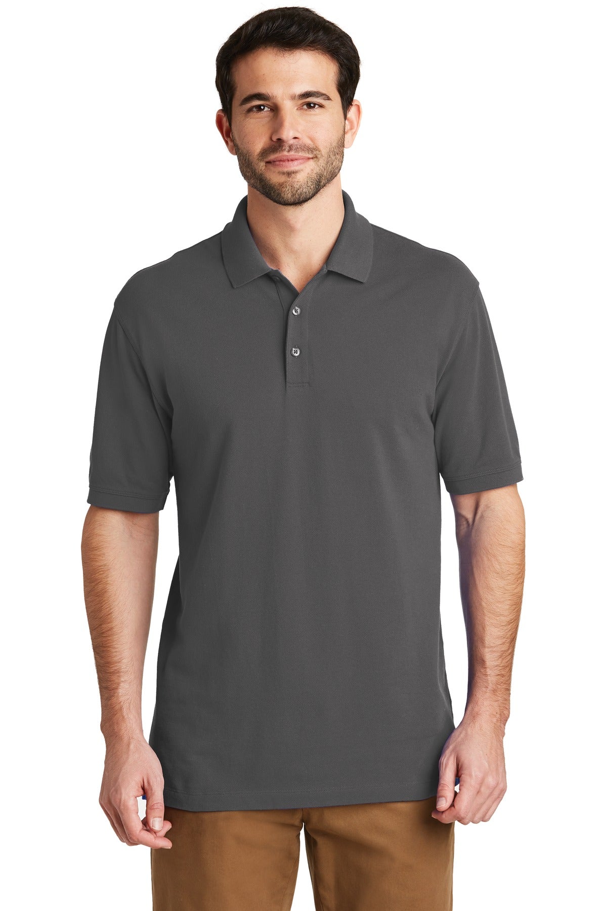 Custom Embroidered - Port Authority© Tall EZCotton© PoloTK8000