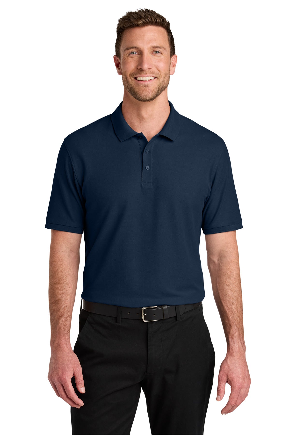 Custom Embroidered or DTF Printed - Port Authority® Tall Wearever Signature Pique Polo TLK200