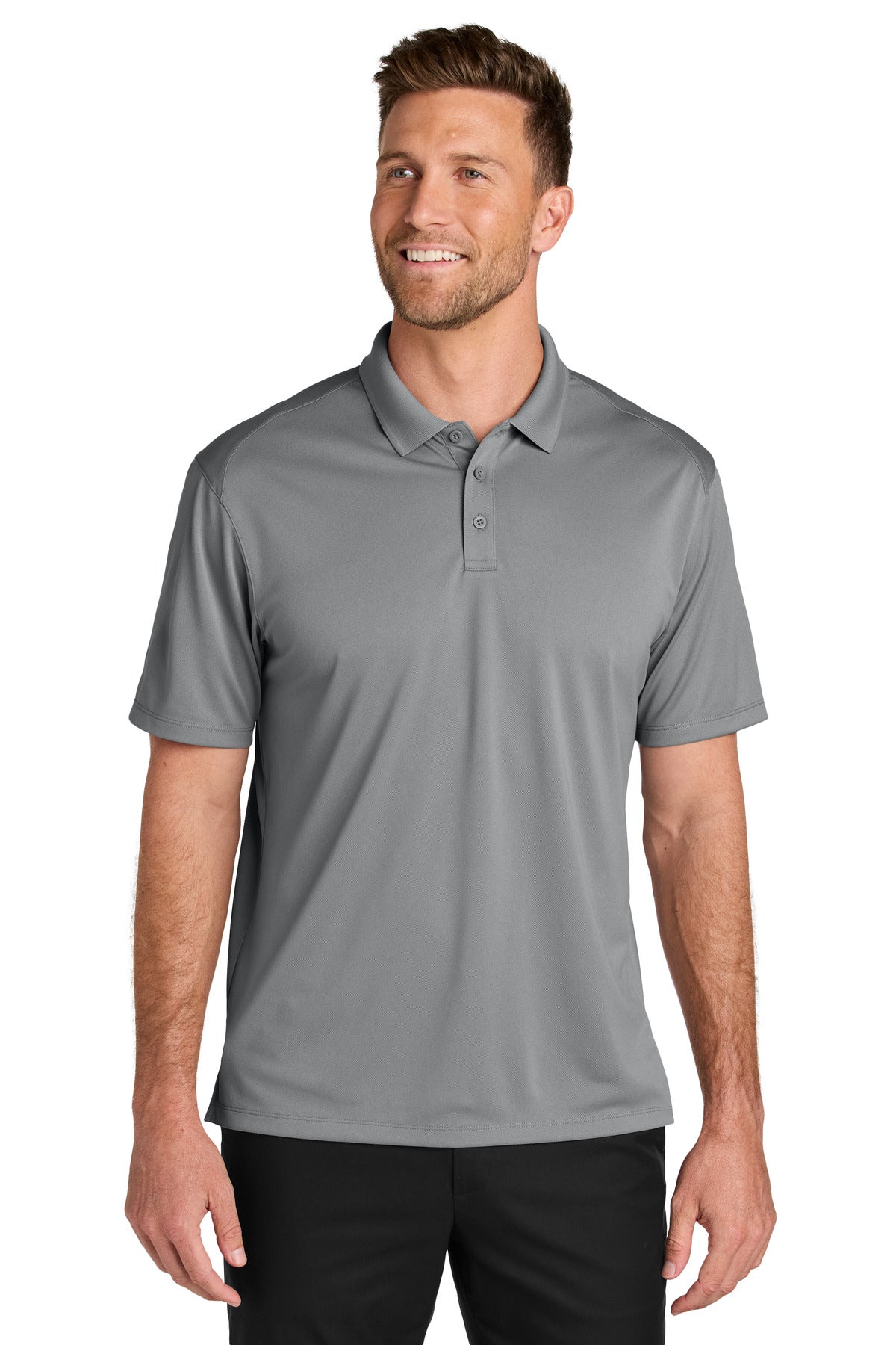 Custom Embroidery or DTF Print - Port Authority ®  Tall Wearever Performance Pique Polo TLK240
