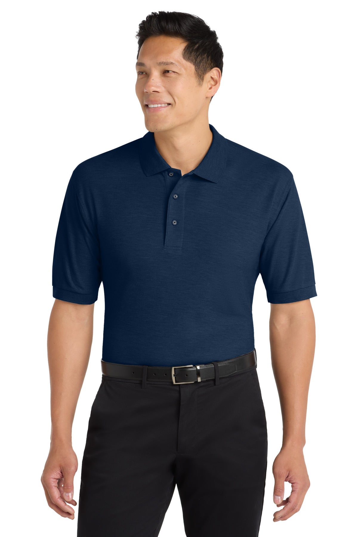 Custom Embroidery or DTF Print - Port Authority ®  Tall Silk Touch™ Polo.  TLK500