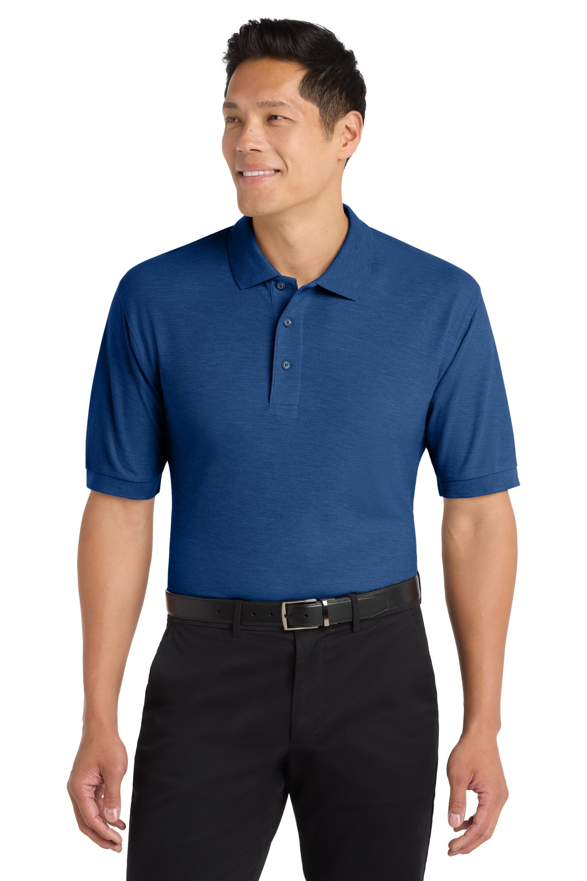 Custom Embroidery or DTF Print - Port Authority ®  Tall Silk Touch™ Polo.  TLK500
