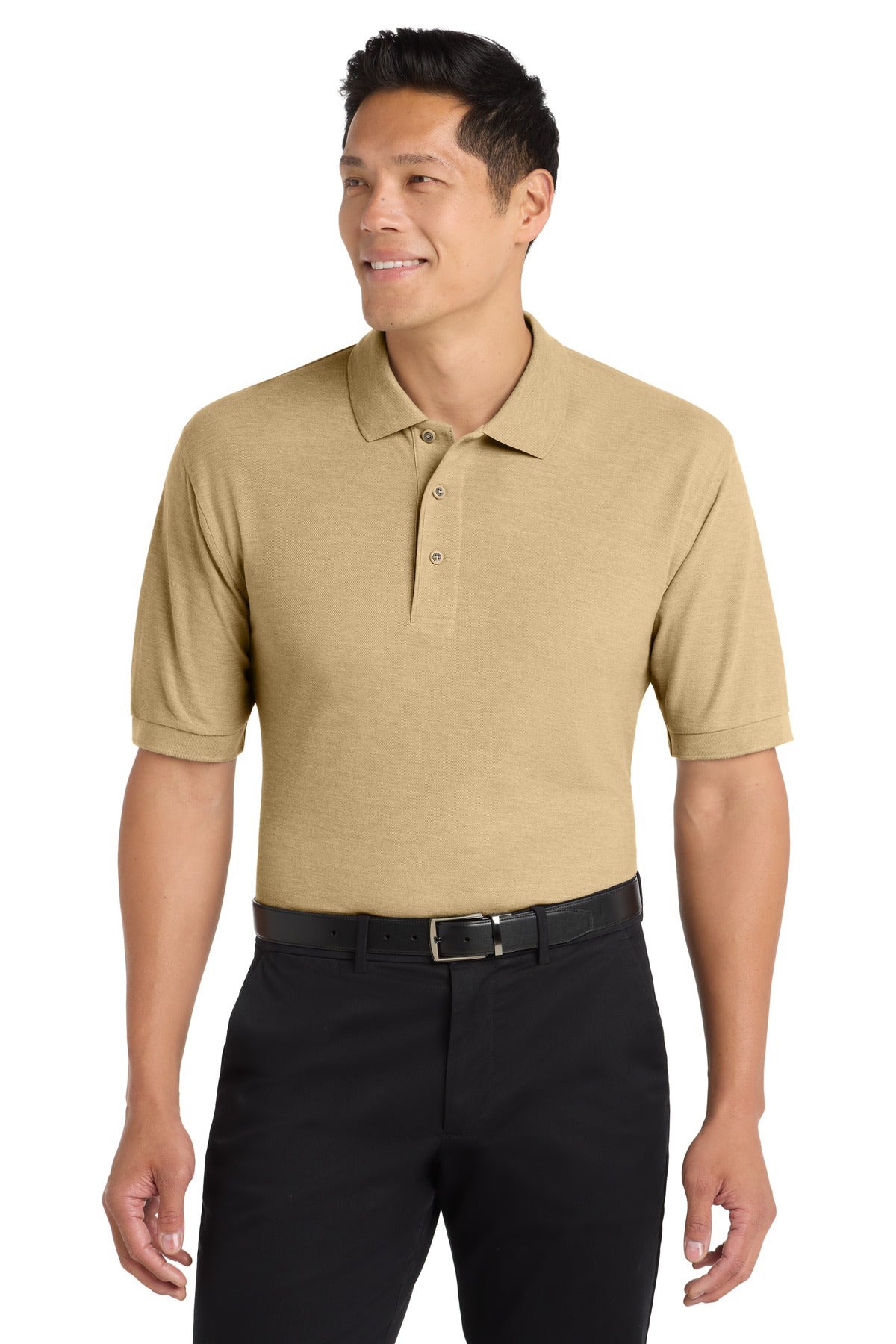 Custom Embroidery or DTF Print - Port Authority ®  Tall Silk Touch™ Polo.  TLK500