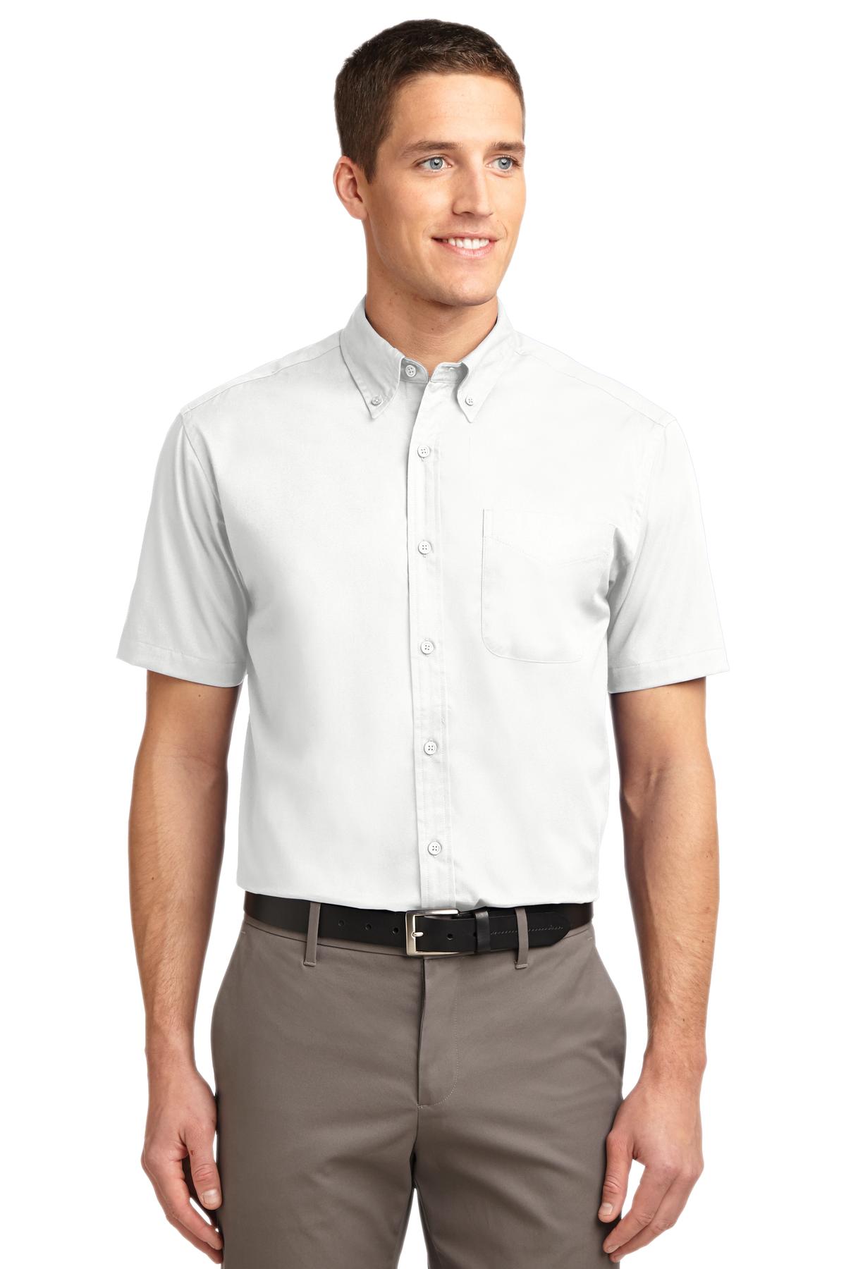 Custom Embroidery or DTF Print - Port Authority ®  Tall Short Sleeve Easy Care Shirt. TLS508