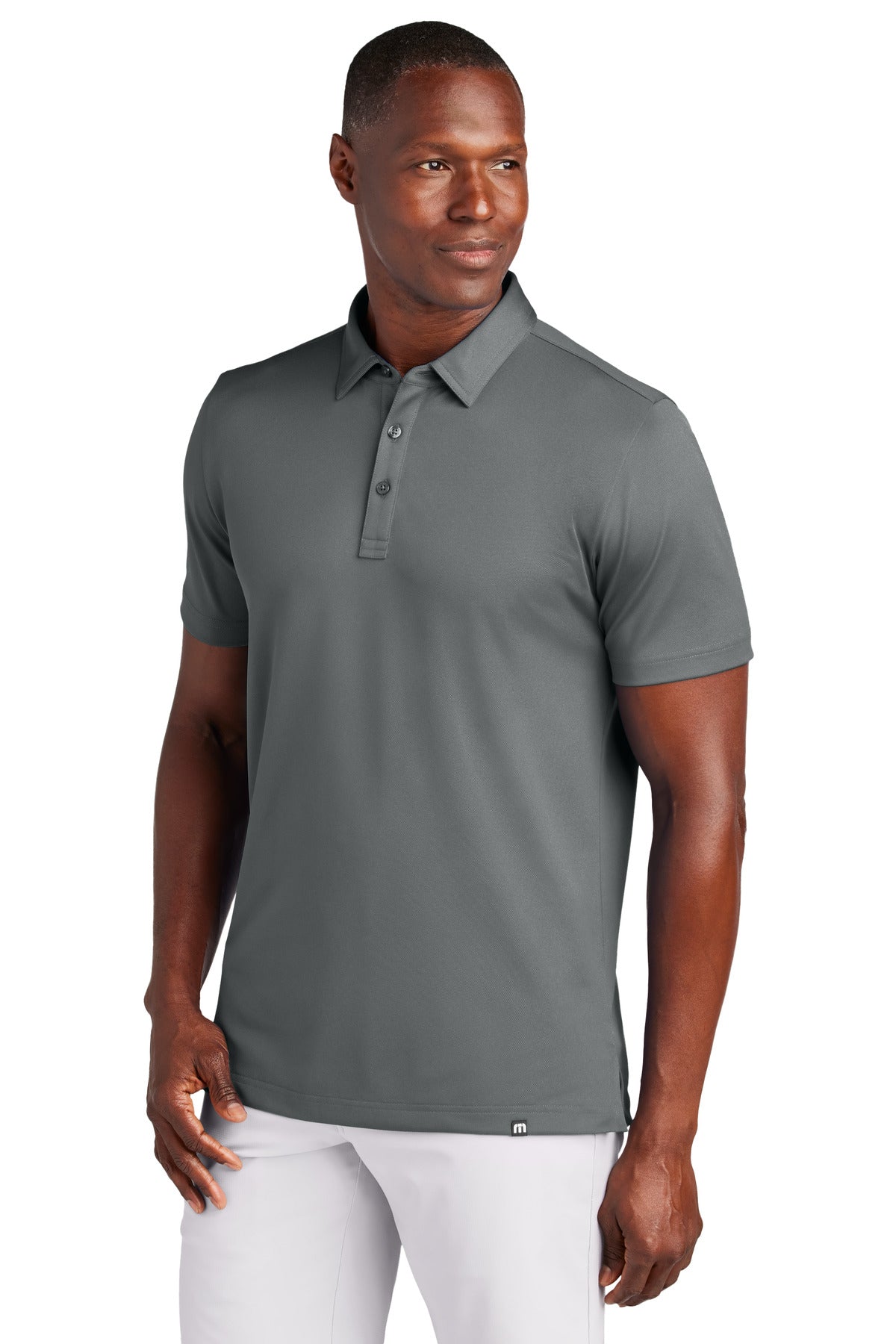 Men's Solid Eco Polo | Stretch & Wrinkle-Resistant | Casual