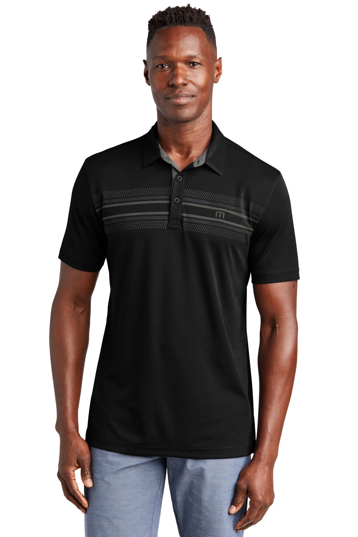 Custom Embroidered - TravisMathew Monterey Chest Stripe Polo TM1MW450