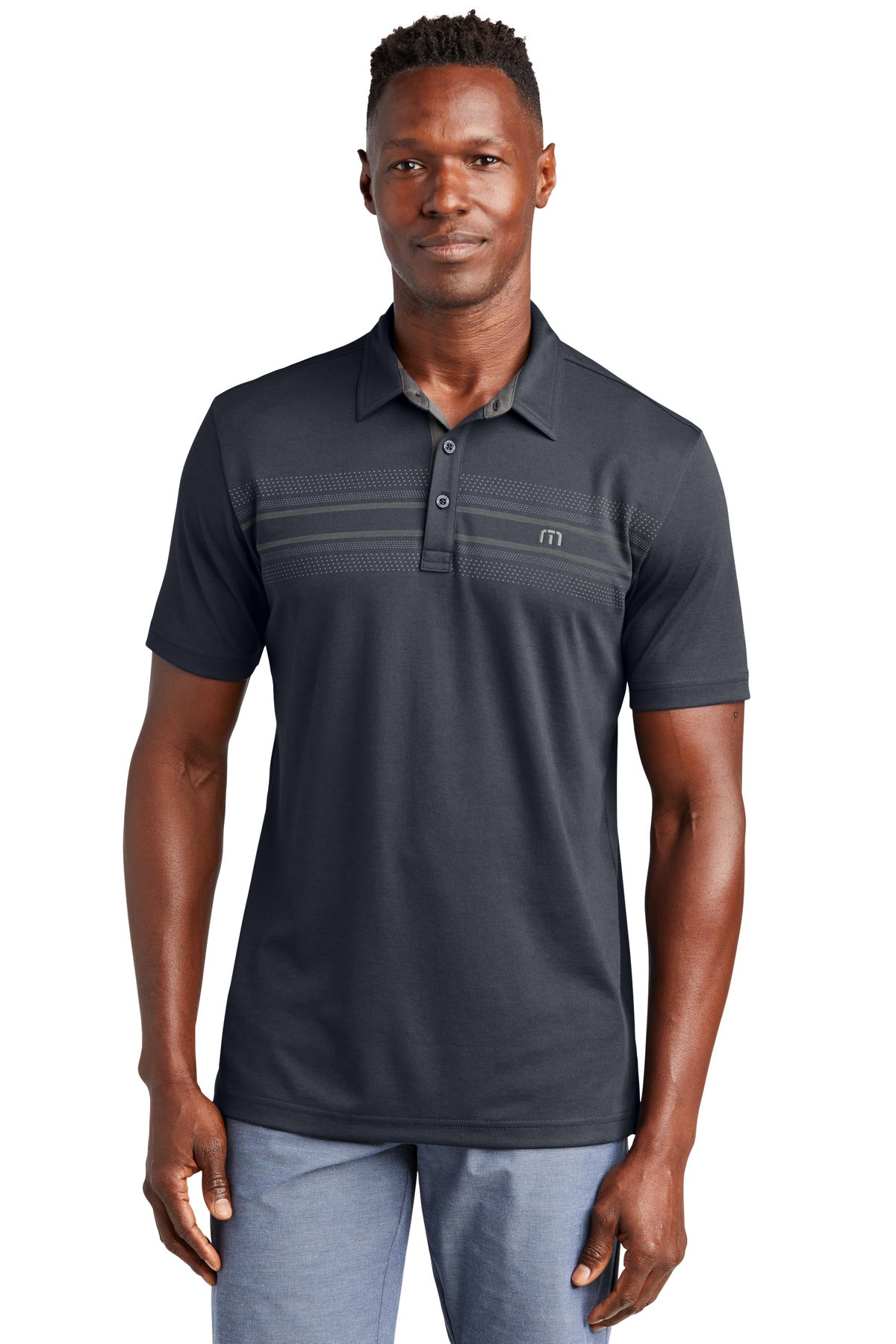 Custom Embroidered - TravisMathew Monterey Chest Stripe Polo TM1MW450