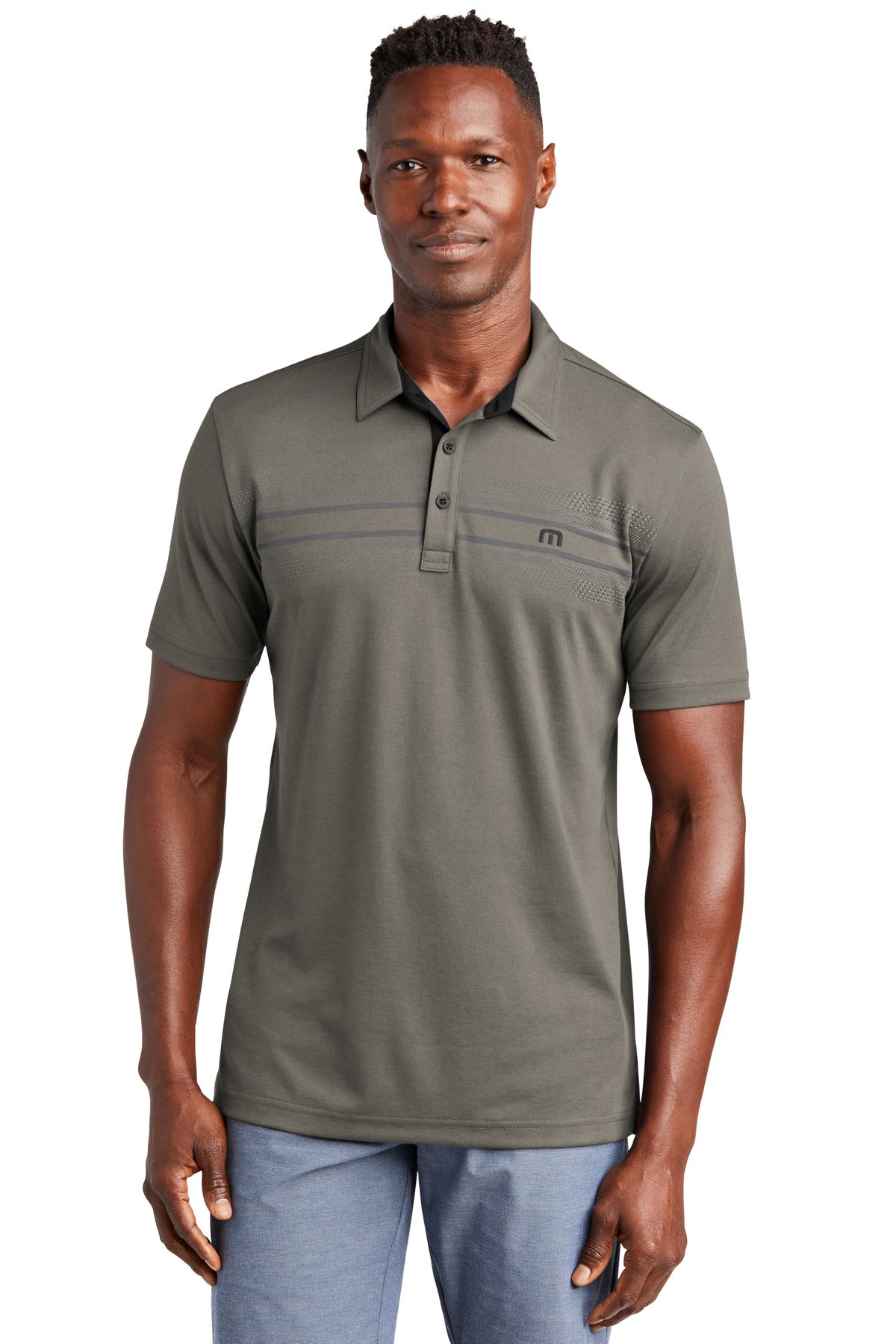 Custom Embroidered - TravisMathew Monterey Chest Stripe Polo TM1MW450