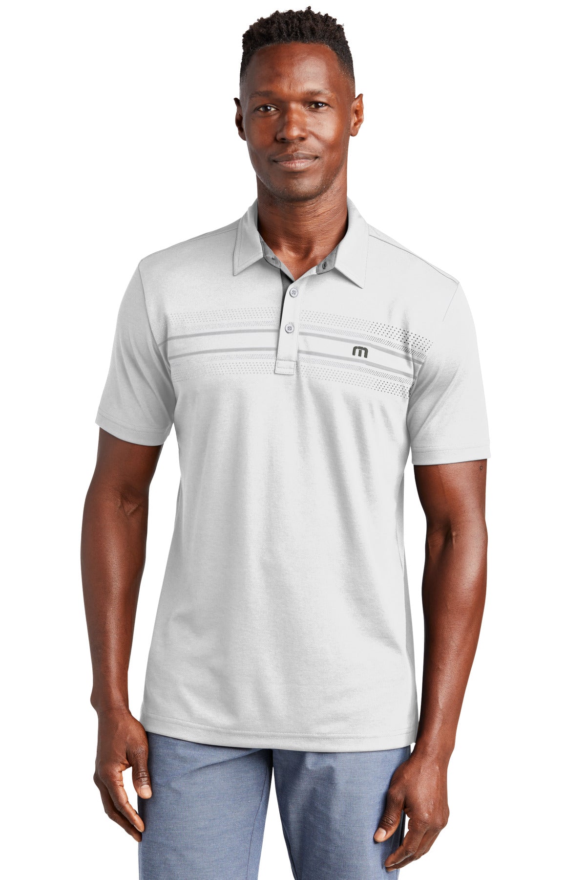 Custom Embroidered - TravisMathew Monterey Chest Stripe Polo TM1MW450