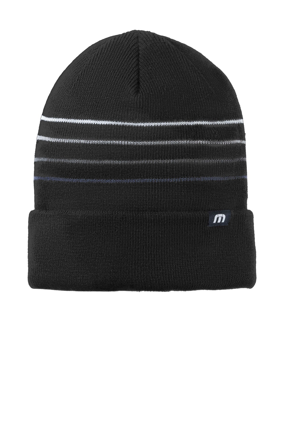 Custom Embroidered - TravisMathew Striped Cuffed Beanie TM1MY393