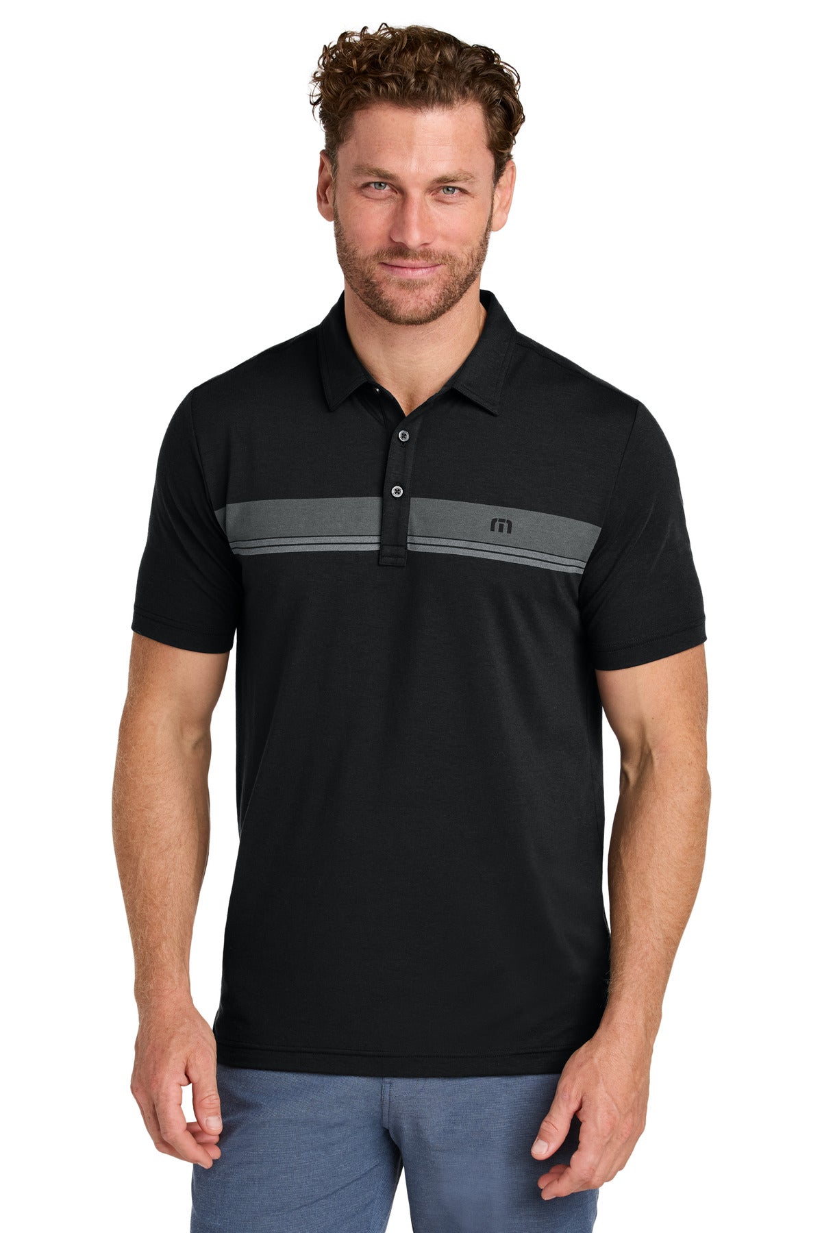 Custom Embroidered - TravisMathew Glenview Stripe Polo TMA41462