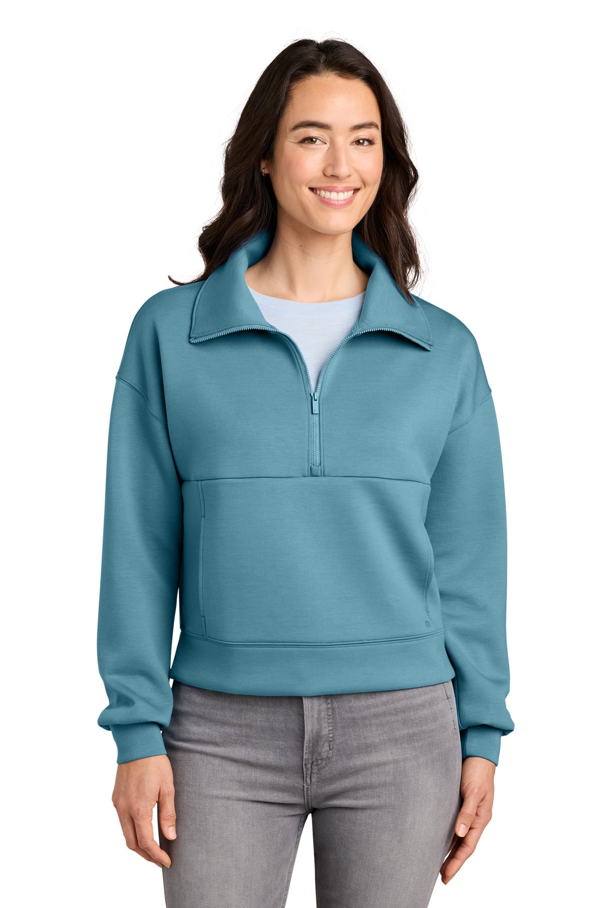 Custom Embroidered or DTF Printed - TravisMathew Women's Momentum Shift 1/2-Zip TMA42219