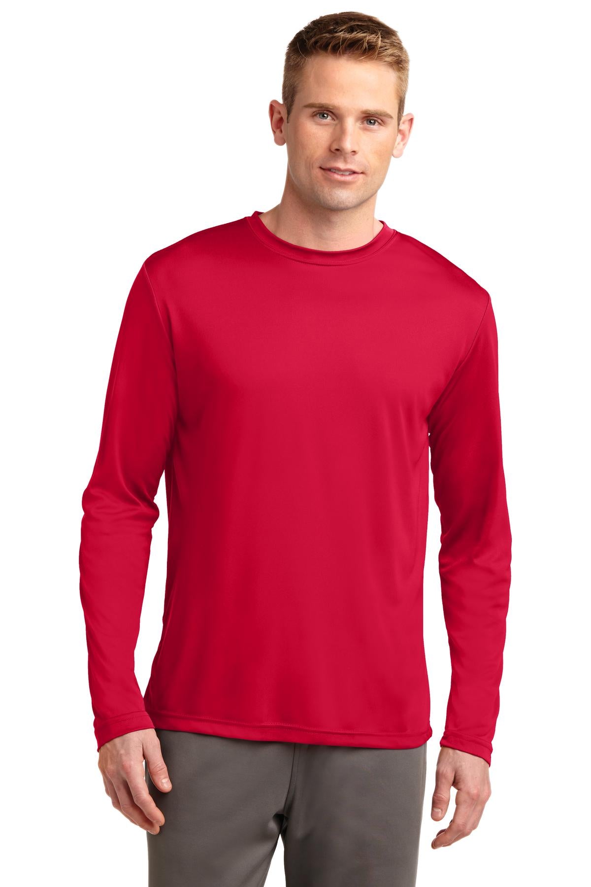 Custom Embroidered - Sport-Tek® Tall Long Sleeve PosiCharge® Competitor™ Tee. TST350LS