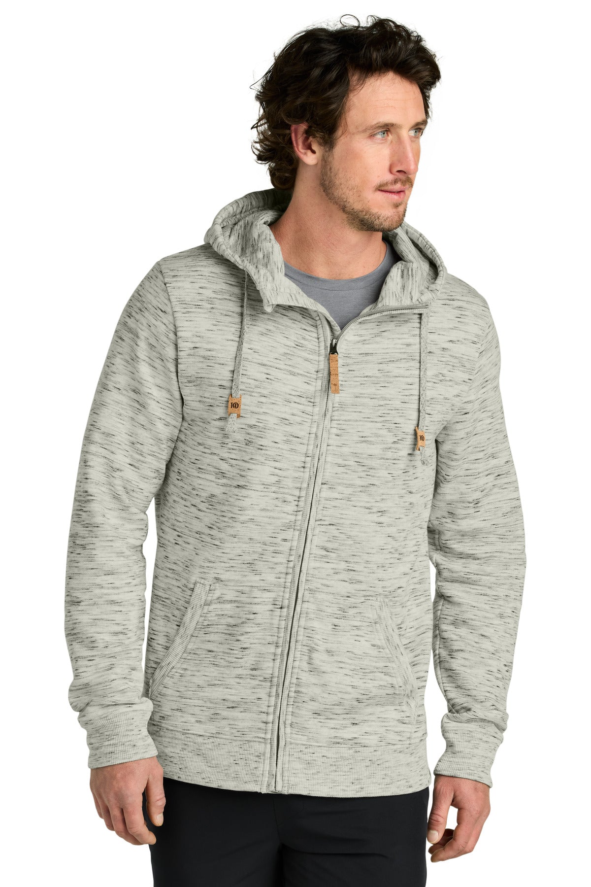 Custom Embroidered - tentree® Space Dye Fleece Full-Zip Hoodie TTCM4414