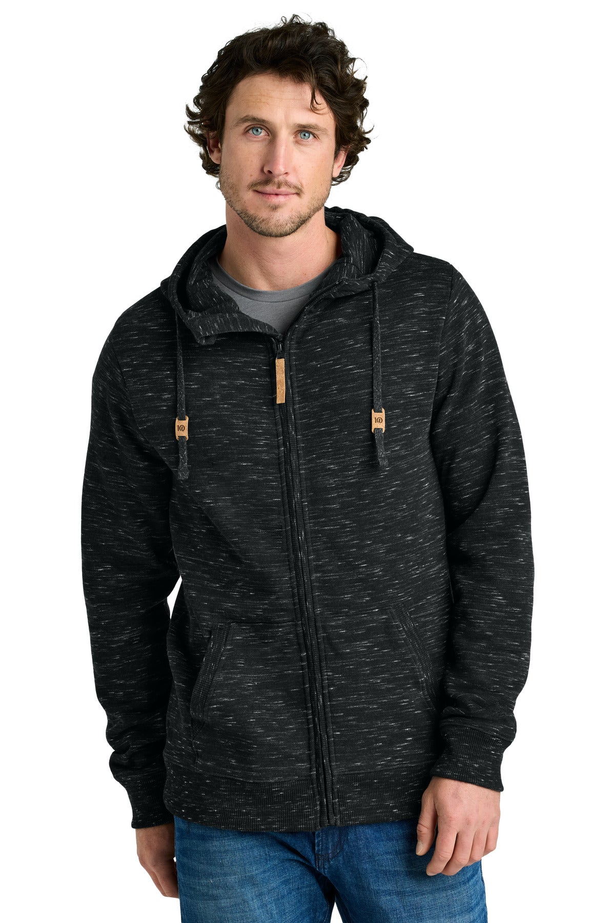 Custom Embroidery or DTF Print - tentree ®  Space Dye Fleece Full-Zip Hoodie TTCM4414