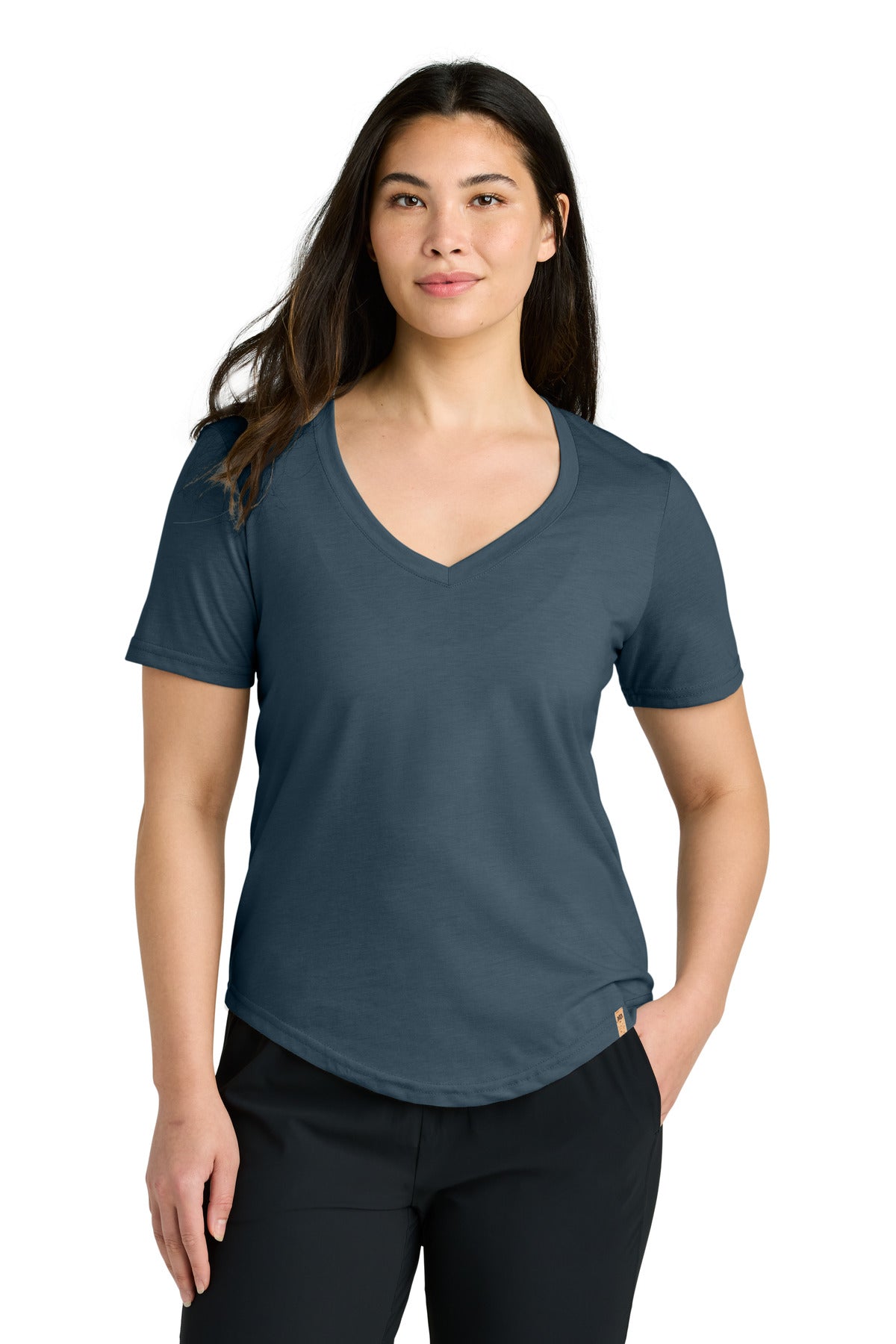 Custom Embroidery or DTF Print - tentree ®  Women's TreeBlend V-Neck T-Shirt TTCW5646