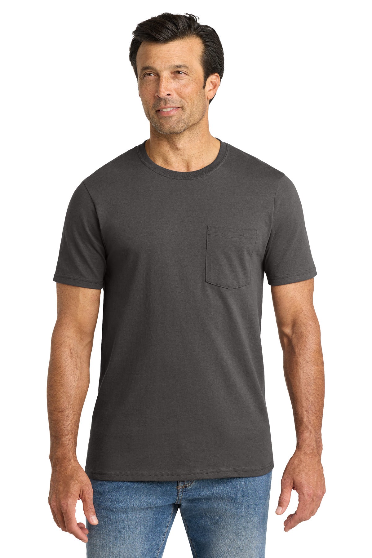 Custom Embroidery or DTF Print - Volunteer Knitwear ™  All-American Pocket Tee VL100P