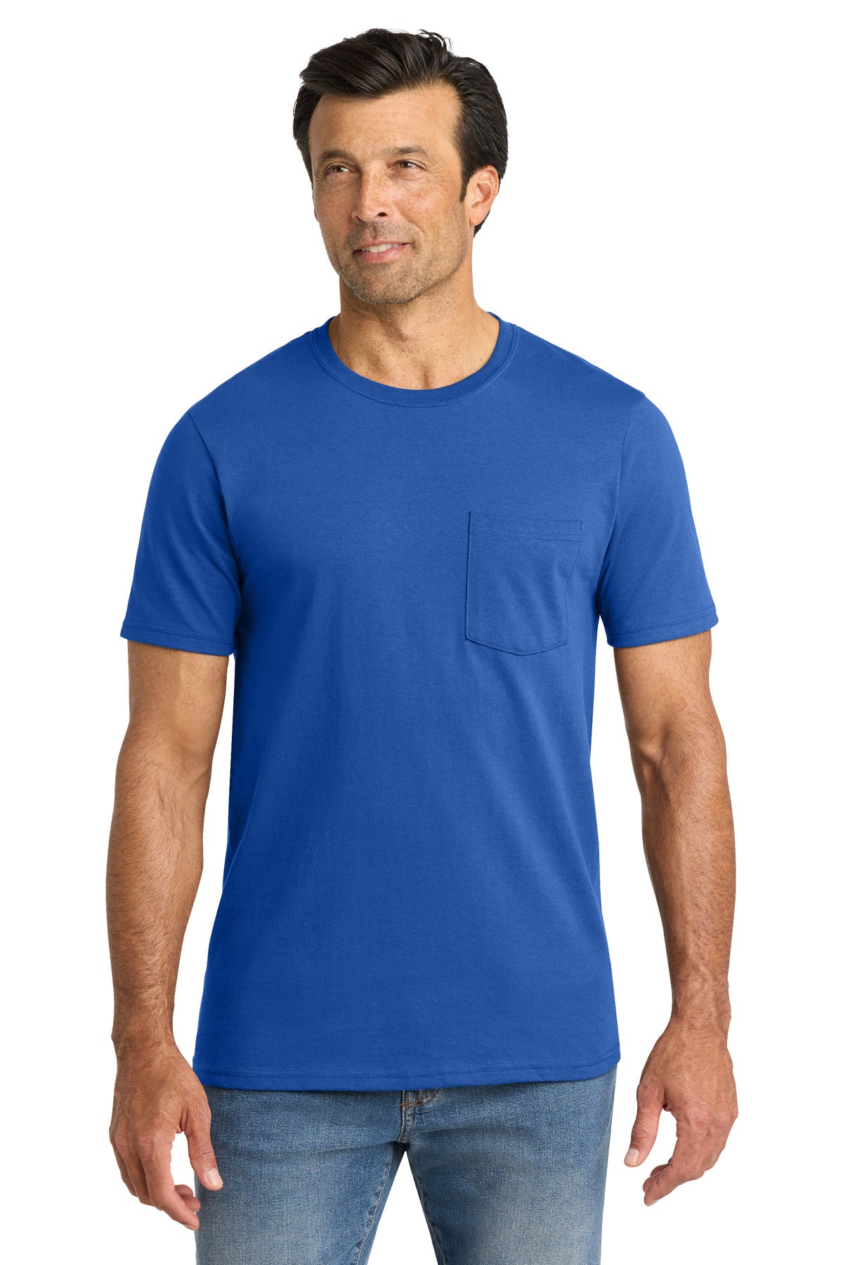Custom Embroidery or DTF Print - Volunteer Knitwear ™  All-American Pocket Tee VL100P