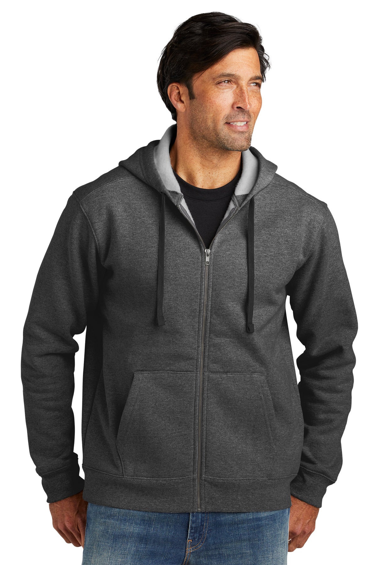 Custom Embroidered - Volunteer Knitwear® Chore Fleece Full-Zip Hoodie VL130ZH - Made in USA