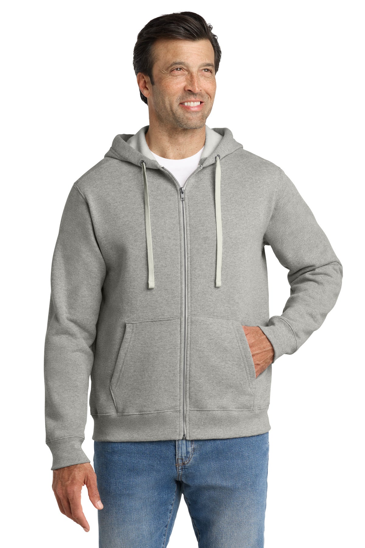 Custom Embroidery or DTF Print - Volunteer Knitwear ™  Chore Fleece Full-Zip Hoodie VL130ZH
